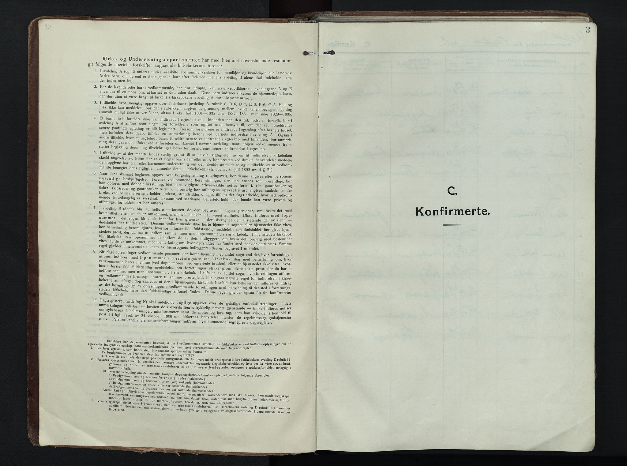 Trysil prestekontor, SAH/PREST-046/H/Ha/Haa/L0014: Ministerialbok nr. 14, 1912-1923, s. 3