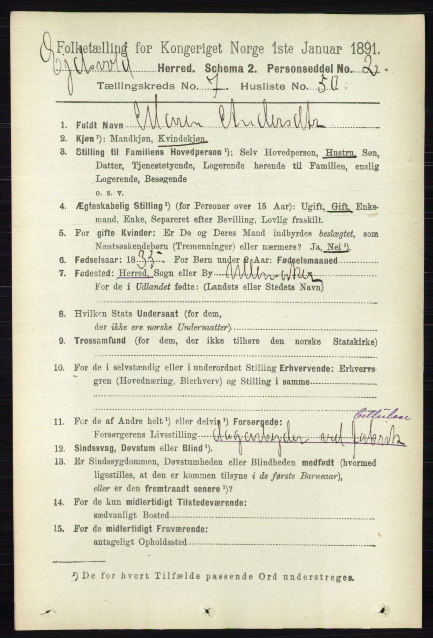 RA, Folketelling 1891 for 0237 Eidsvoll herred, 1891, s. 4876