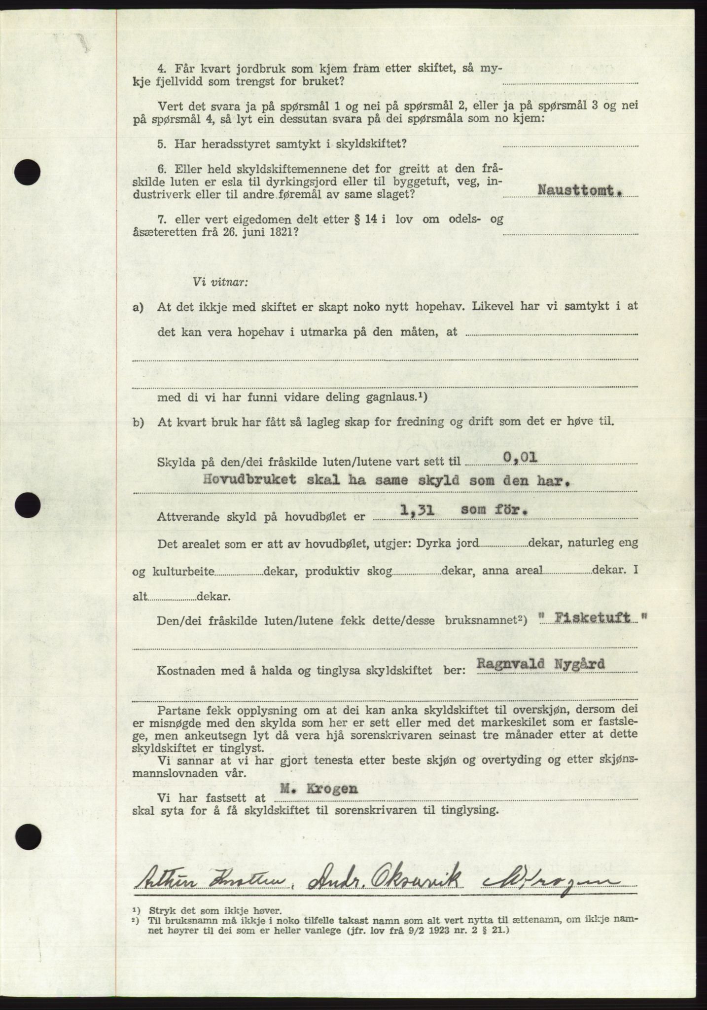 Søre Sunnmøre sorenskriveri, AV/SAT-A-4122/1/2/2C/L0108: Pantebok nr. 34A, 1957-1958, Dagboknr: 3108/1957