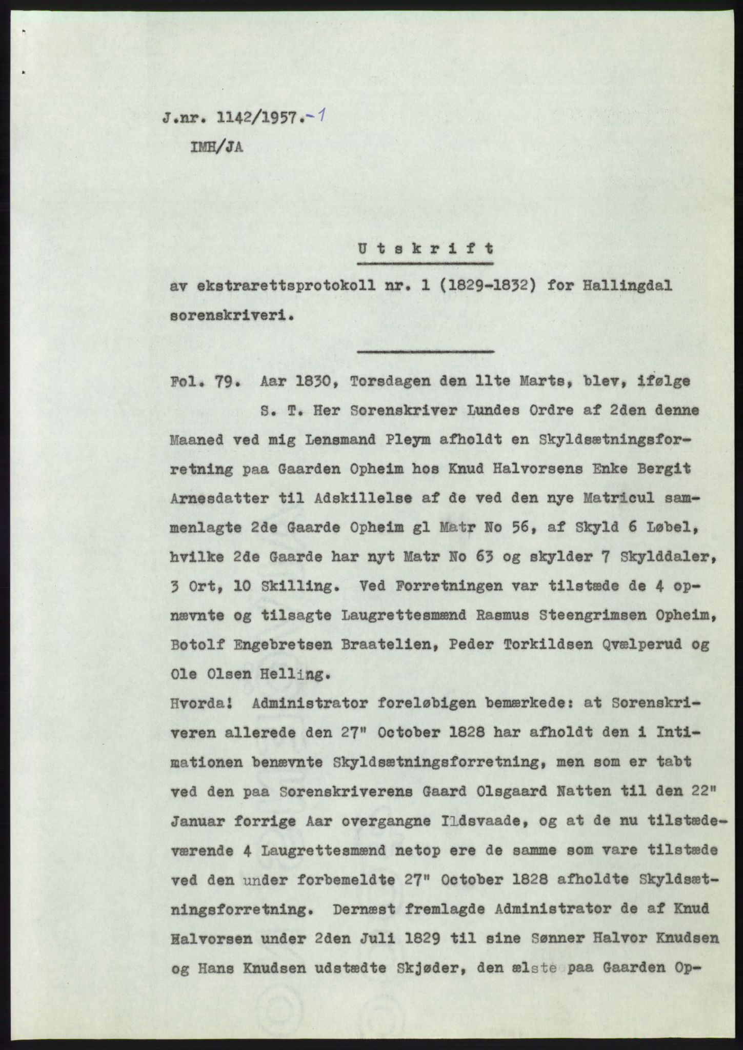 Statsarkivet i Kongsberg, SAKO/A-0001, 1957, s. 340