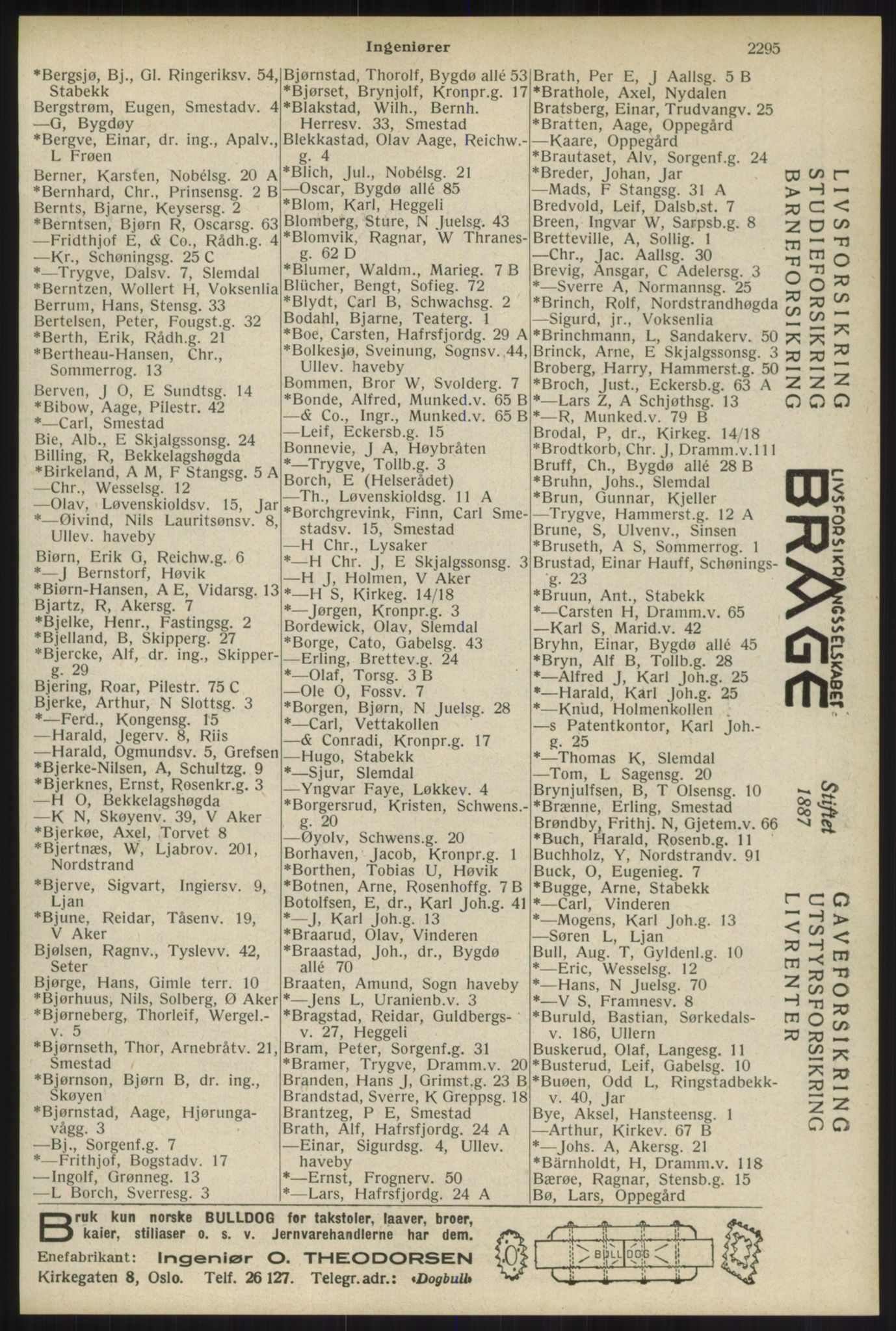 Kristiania/Oslo adressebok, PUBL/-, 1934, s. 2295