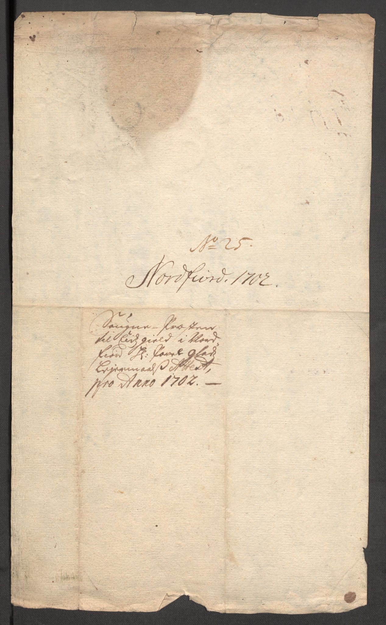 Rentekammeret inntil 1814, Reviderte regnskaper, Fogderegnskap, RA/EA-4092/R53/L3426: Fogderegnskap Sunn- og Nordfjord, 1702, s. 311