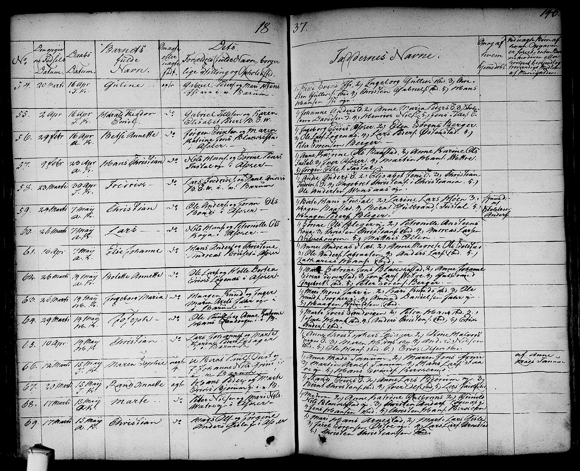 Asker prestekontor Kirkebøker, SAO/A-10256a/F/Fa/L0007: Ministerialbok nr. I 7, 1825-1864, s. 146