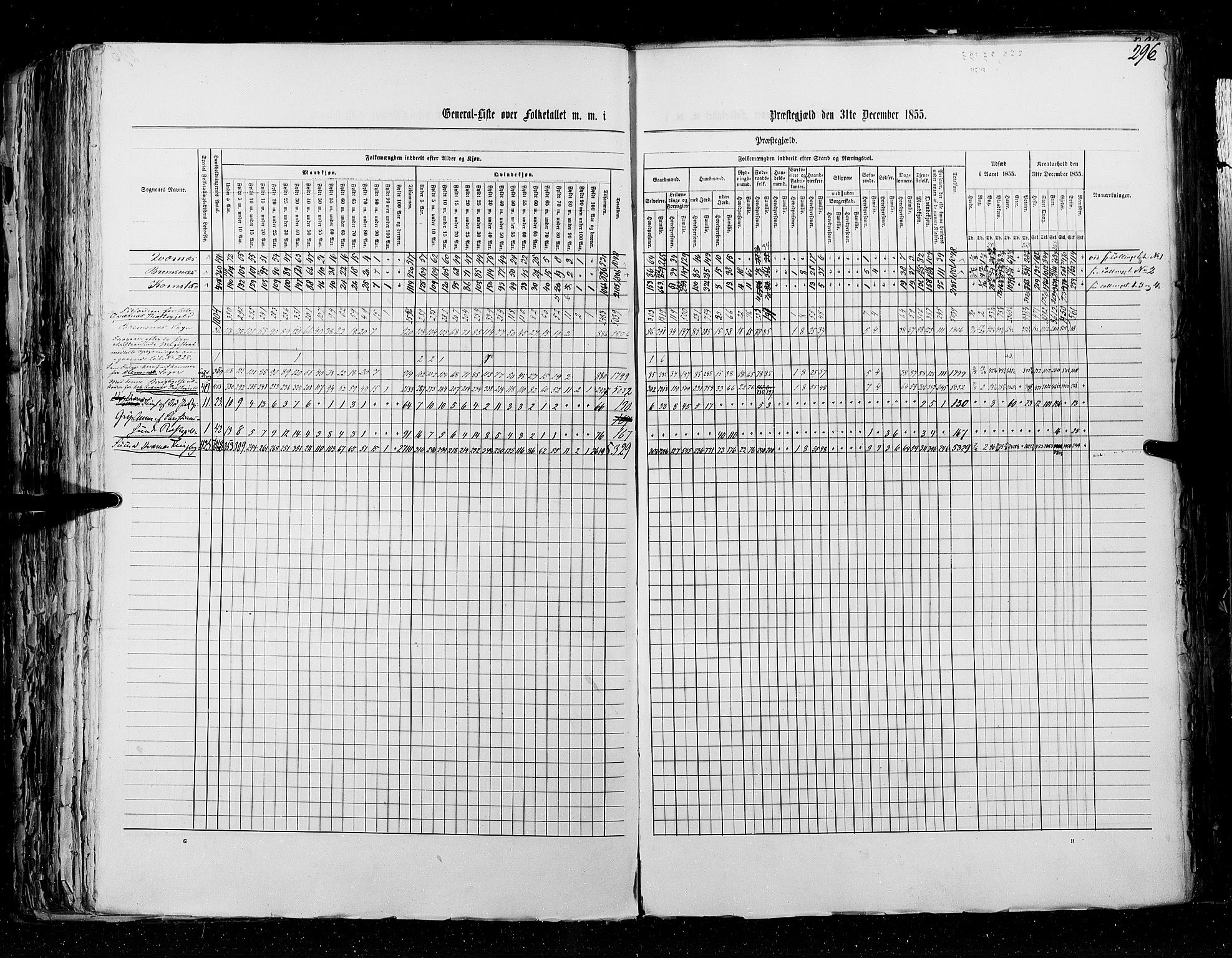 RA, Folketellingen 1855, bind 5: Nordre Bergenhus amt, Romsdal amt og Søndre Trondhjem amt, 1855, s. 296