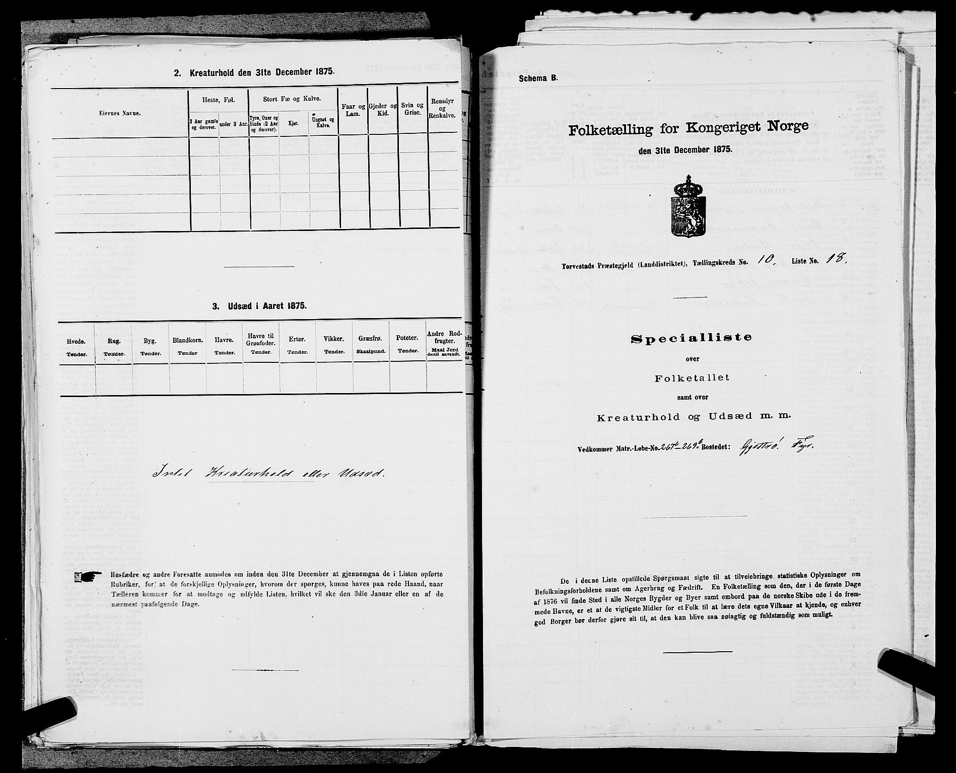 SAST, Folketelling 1875 for 1152L Torvastad prestegjeld, Torvastad sokn, Skåre sokn og Utsira sokn, 1875, s. 1281