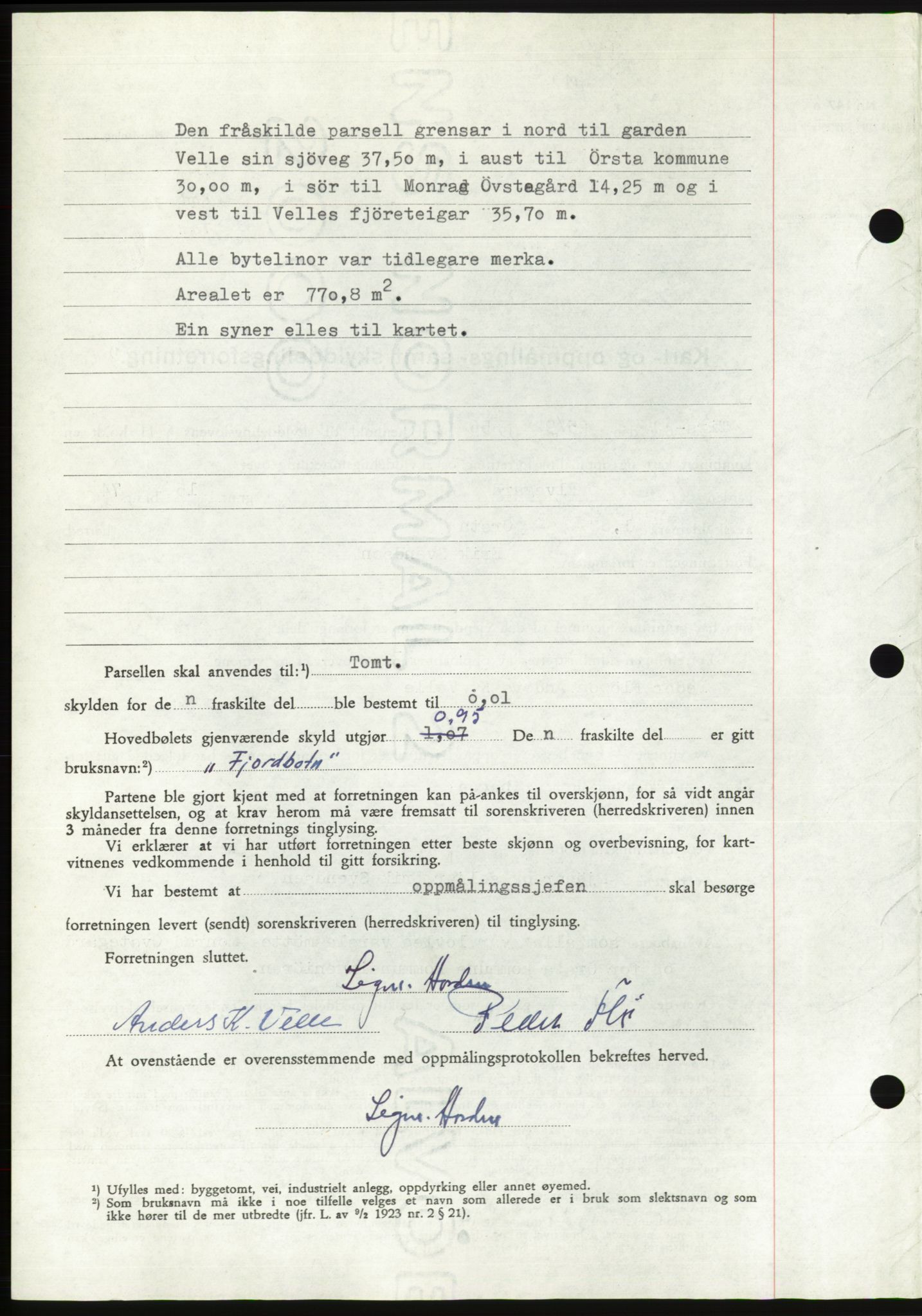 Søre Sunnmøre sorenskriveri, AV/SAT-A-4122/1/2/2C/L0105: Pantebok nr. 31A, 1956-1957, Dagboknr: 2460/1956