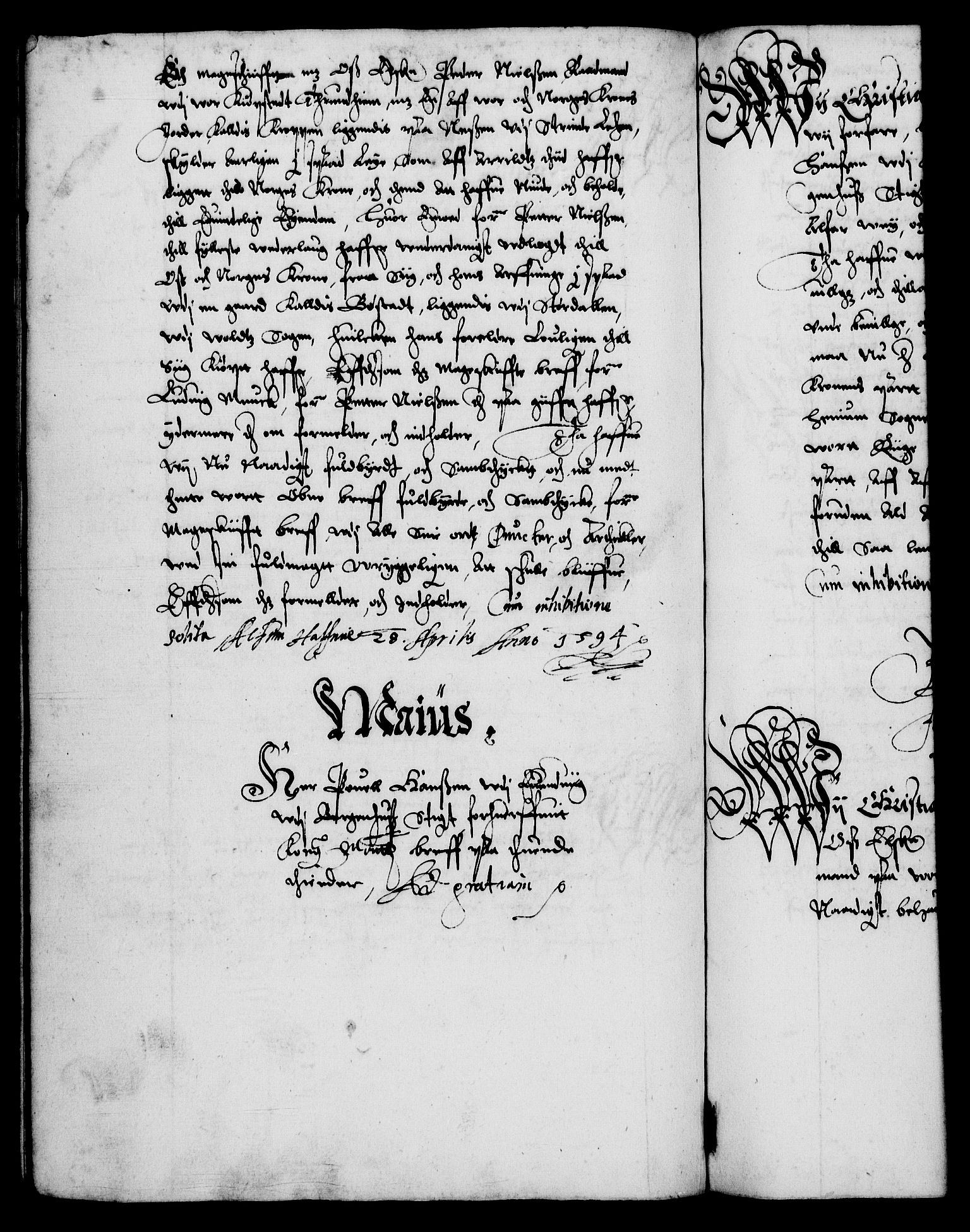 Danske Kanselli 1572-1799, RA/EA-3023/F/Fc/Fca/Fcaa/L0002: Norske registre (mikrofilm), 1588-1596, s. 225b