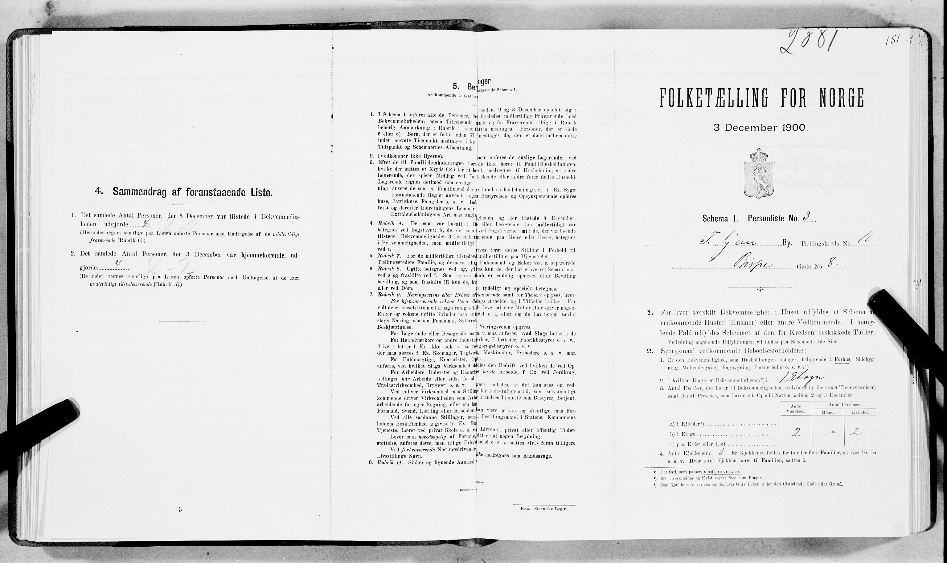 SAT, Folketelling 1900 for 1601 Trondheim kjøpstad, 1900, s. 1636