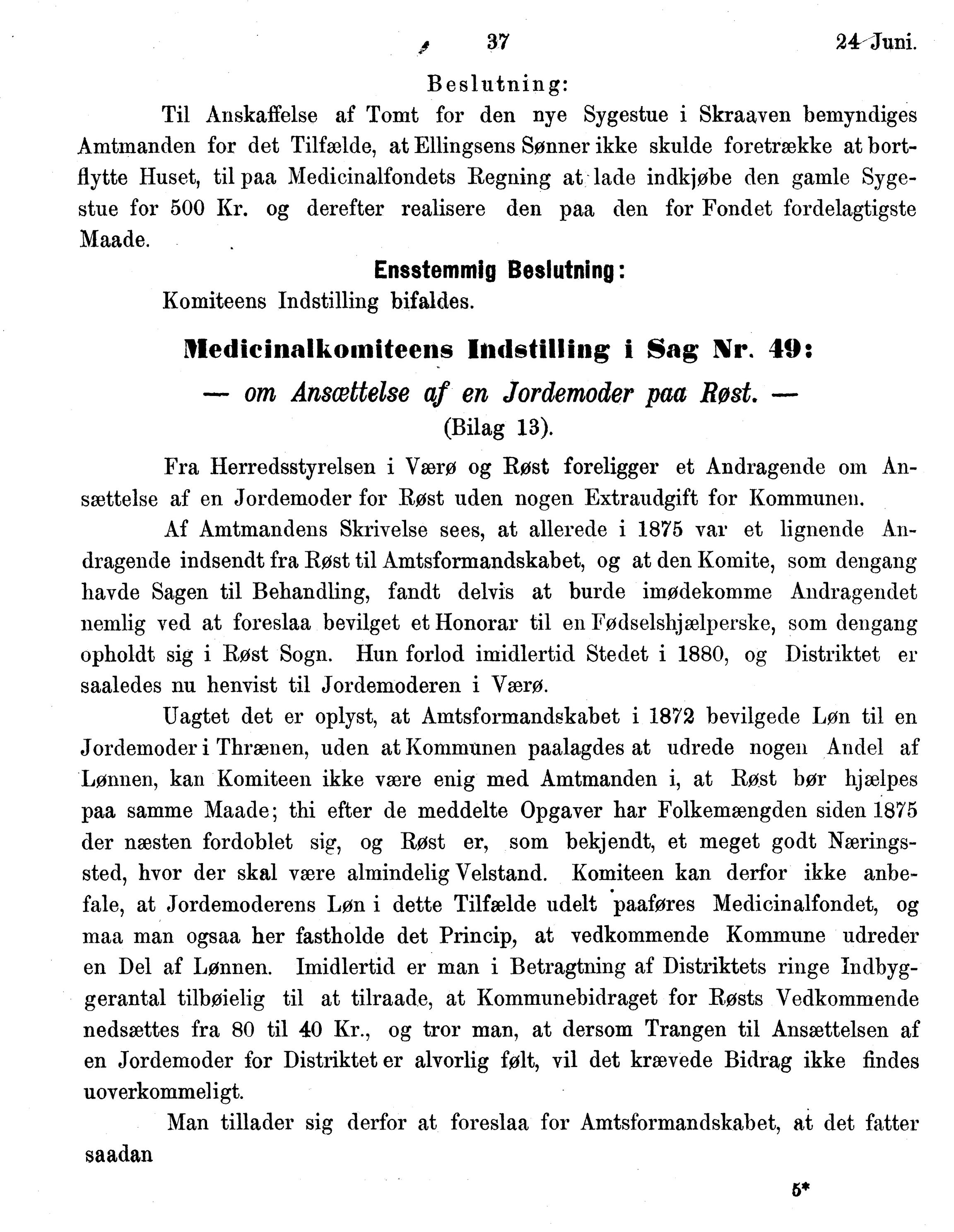 Nordland Fylkeskommune. Fylkestinget, AIN/NFK-17/176/A/Ac/L0014: Fylkestingsforhandlinger 1881-1885, 1881-1885