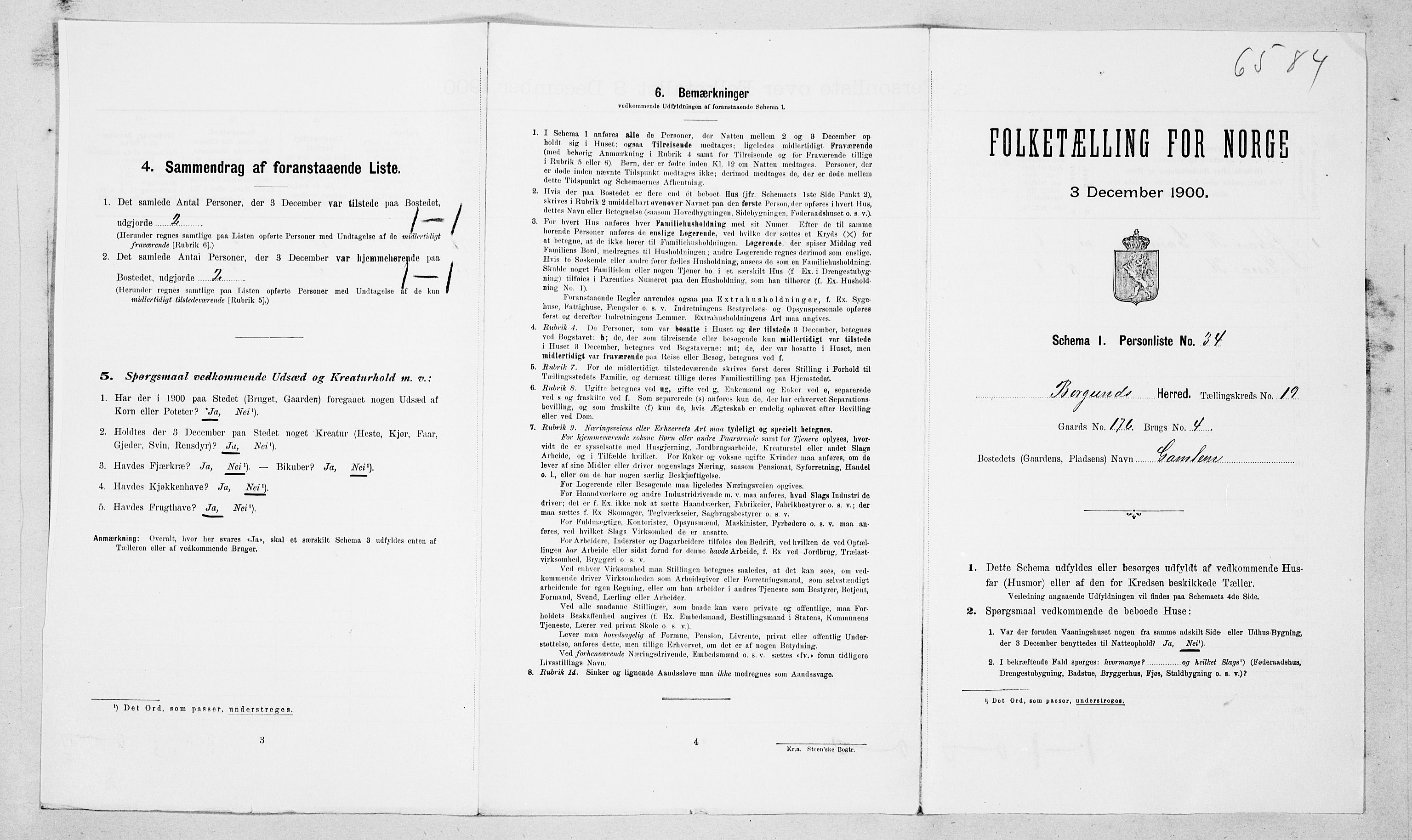 SAT, Folketelling 1900 for 1531 Borgund herred, 1900, s. 1947