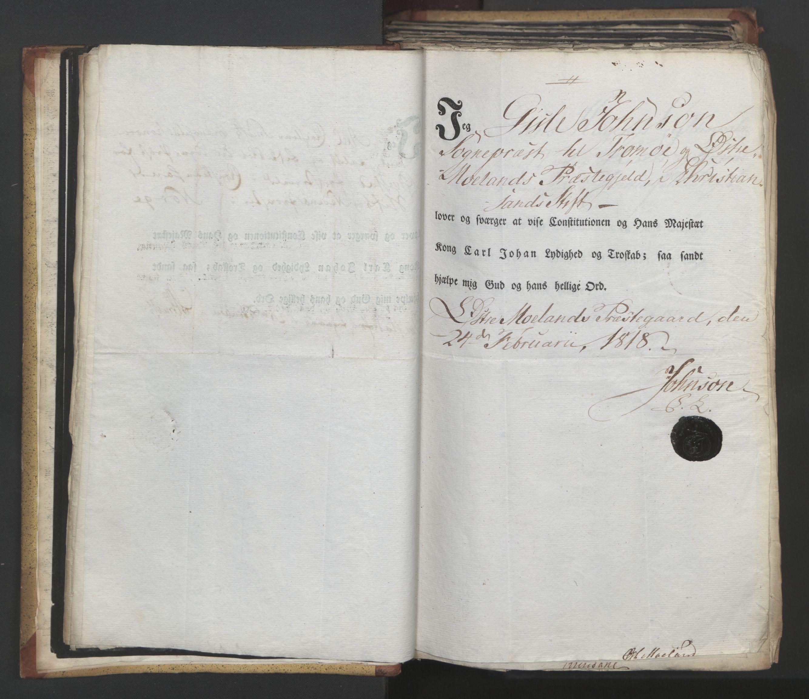 Statsrådsavdelingen i Stockholm, AV/RA-S-1003/D/Da/L0014: Regjeringsinnstillinger nr. 2890-3057, 1818, s. 31