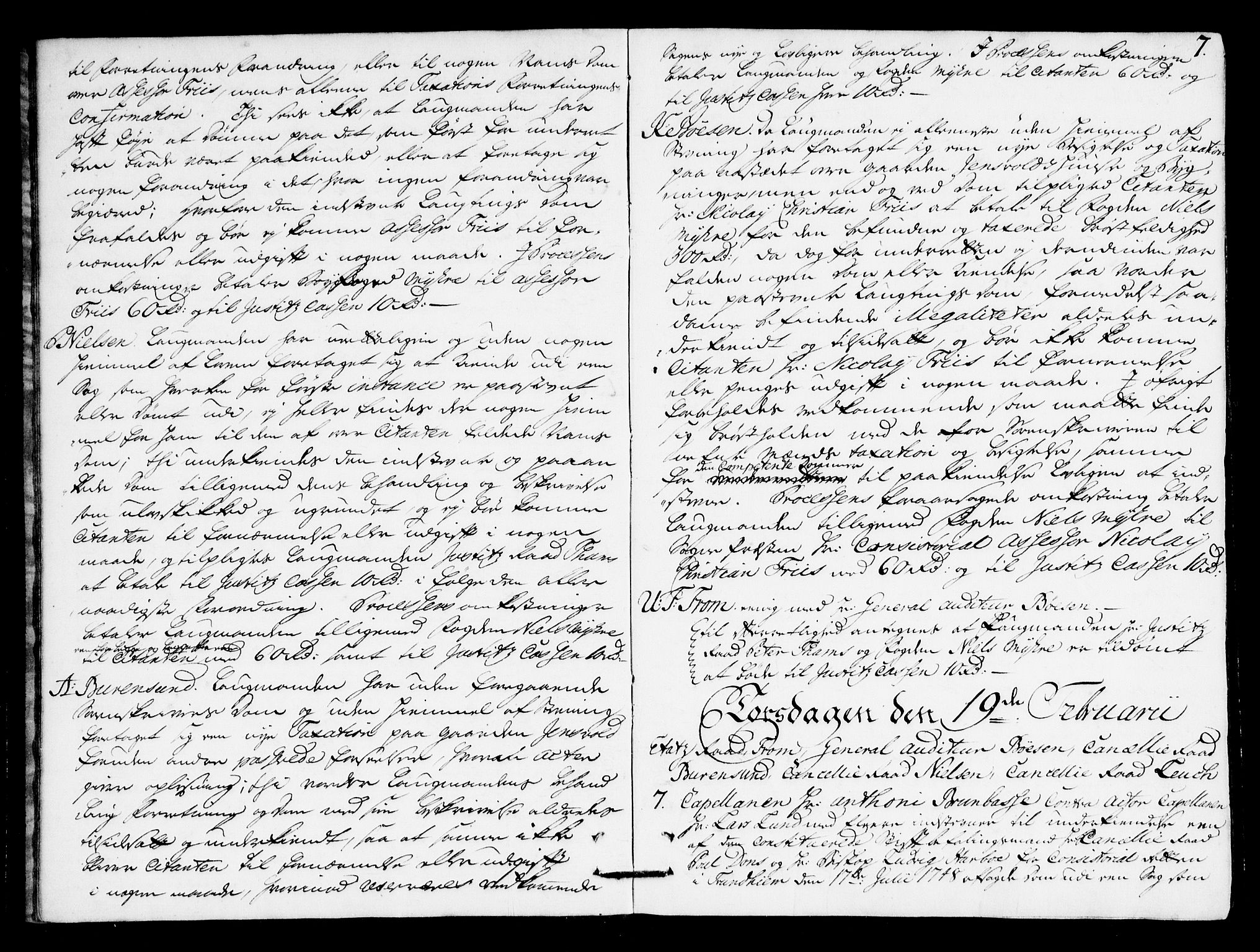 Overhoffretten 1667-1797, AV/RA-EA-2884/Ac/L0186: Voteringsprotokoll, 1750, s. 6b-7a