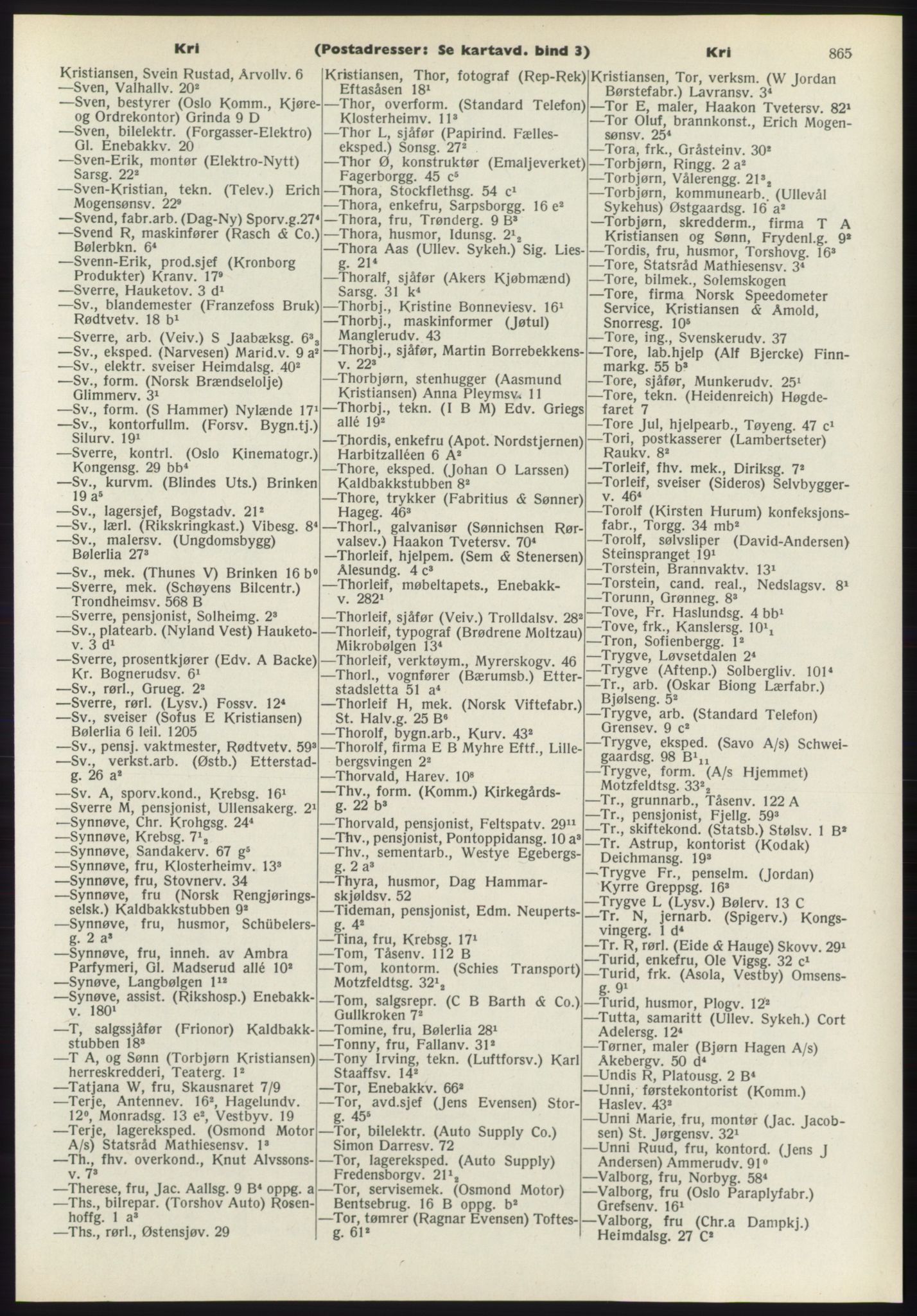 Kristiania/Oslo adressebok, PUBL/-, 1970-1971, s. 865