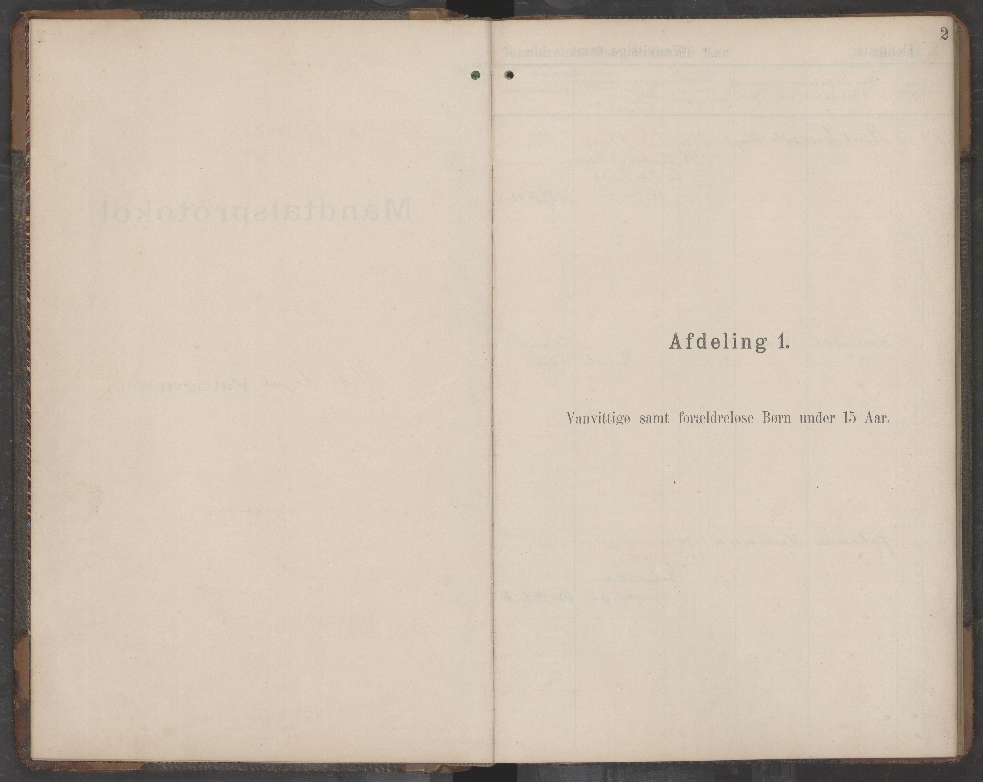 Sømna kommune. Fattigstyret, AIN/K-18120.610/F/Fa/L0001: Manntallsbok, 1896-1900, s. 2