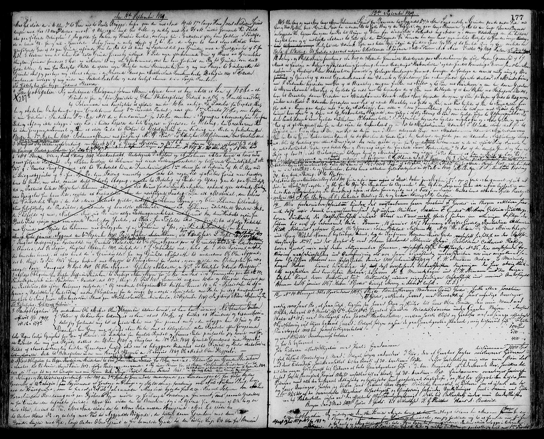 Midhordland sorenskriveri, SAB/A-3001/1/G/Gb/Gbb/L0005a: Pantebok nr. II.B.b.5a, 1868-1870, s. 177