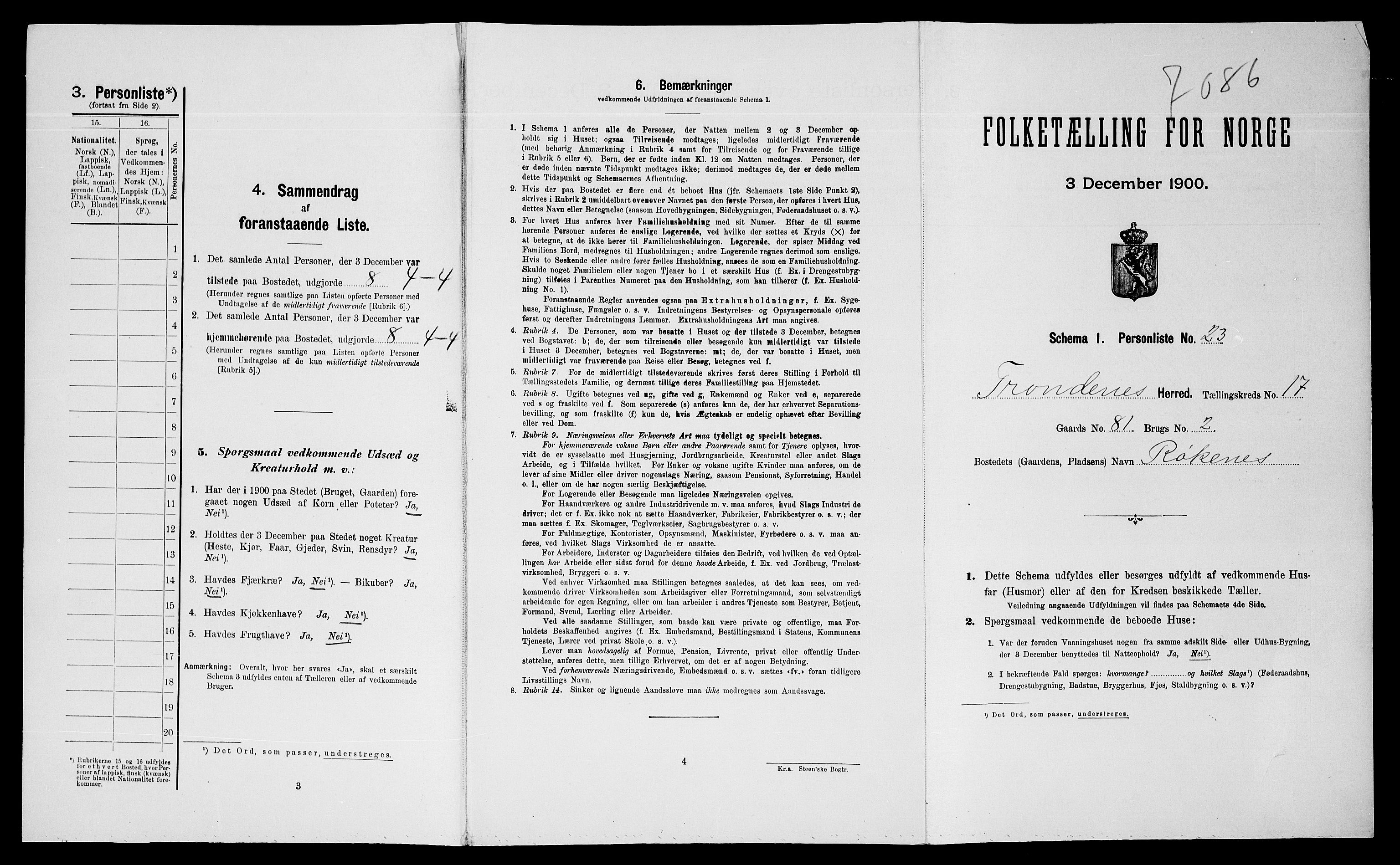SATØ, Folketelling 1900 for 1914 Trondenes herred, 1900, s. 2055