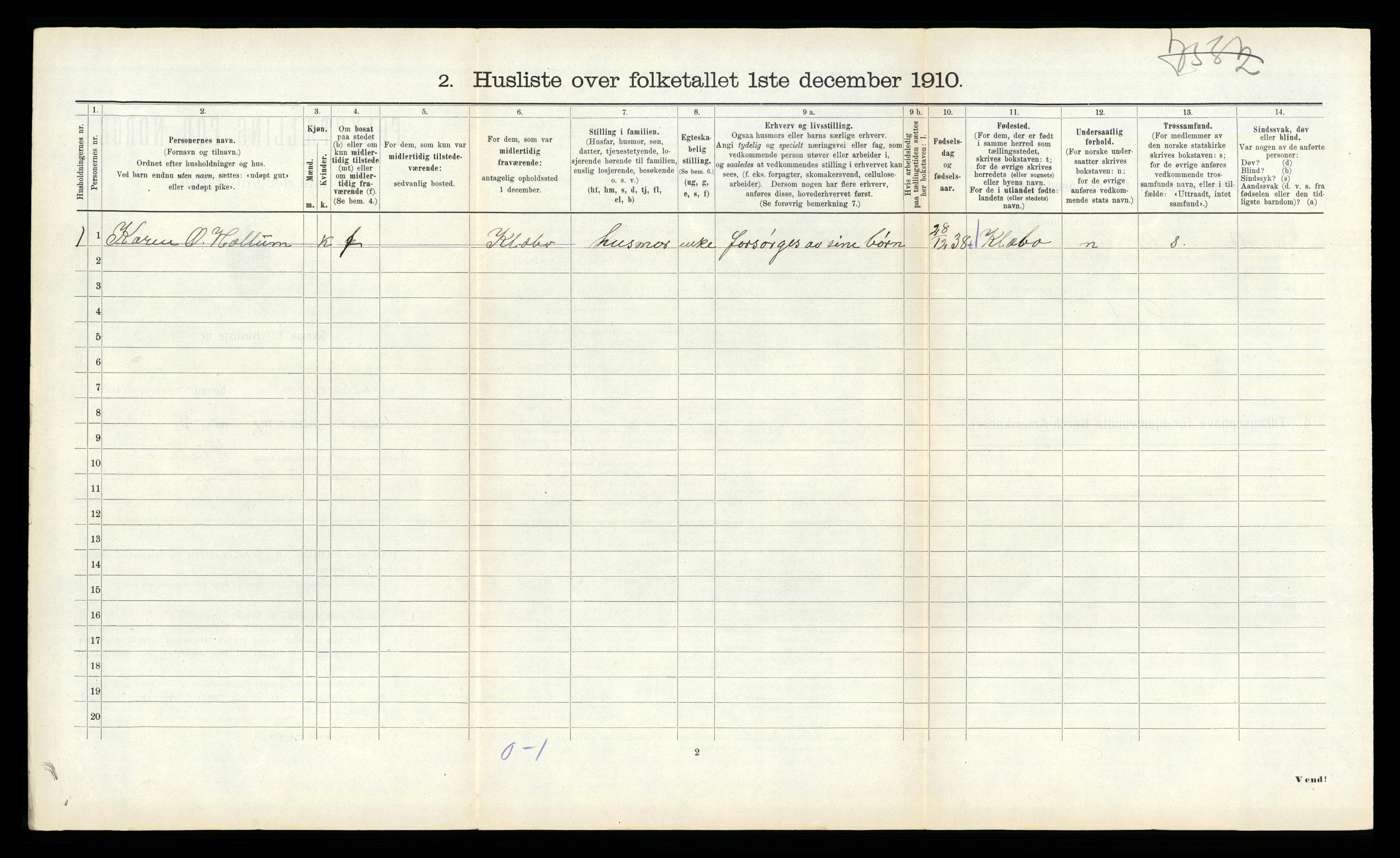 RA, Folketelling 1910 for 1653 Melhus herred, 1910, s. 781