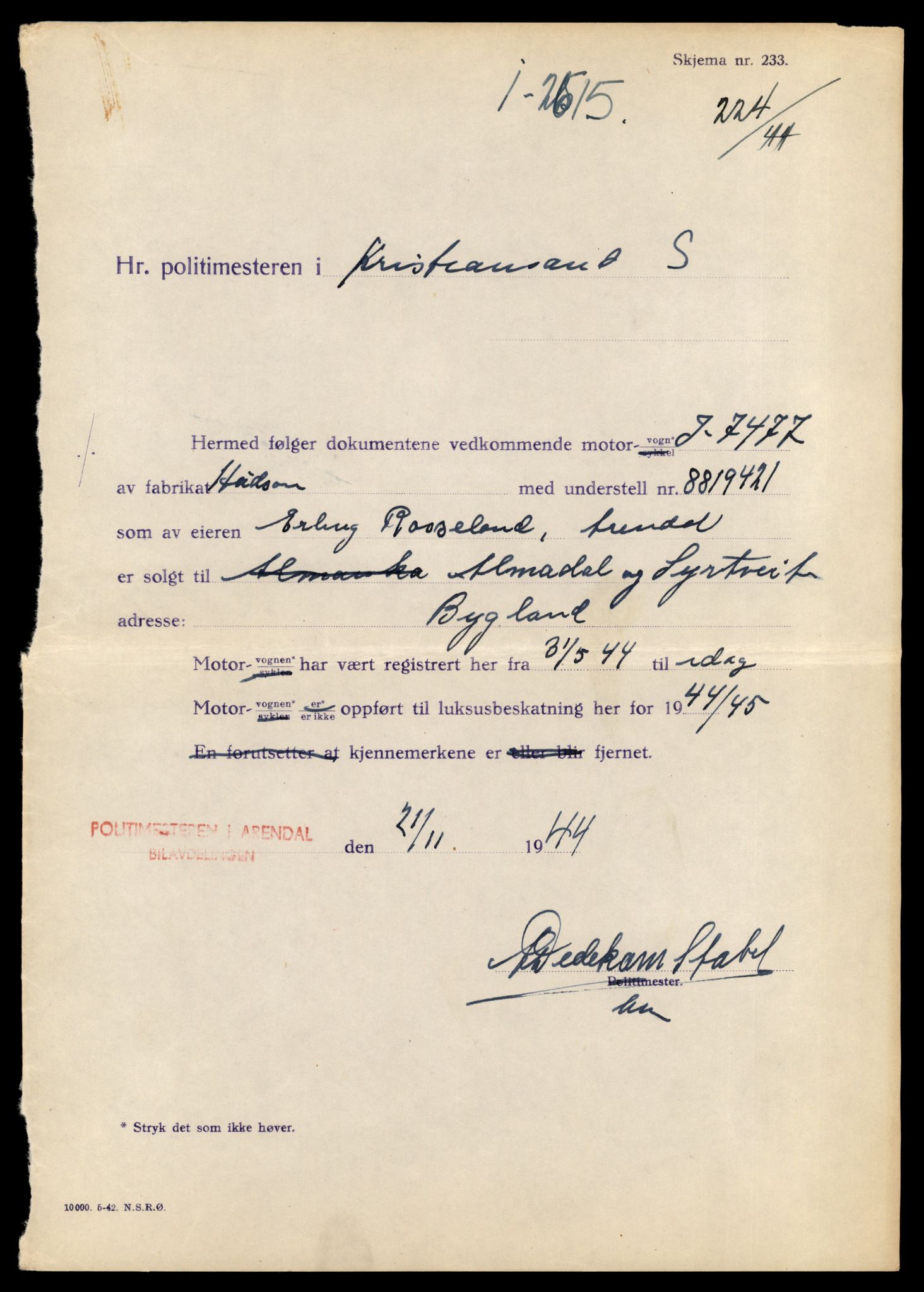 Møre og Romsdal vegkontor - Ålesund trafikkstasjon, AV/SAT-A-4099/F/Fe/L0044: Registreringskort for kjøretøy T 14205 - T 14319, 1927-1998, s. 502