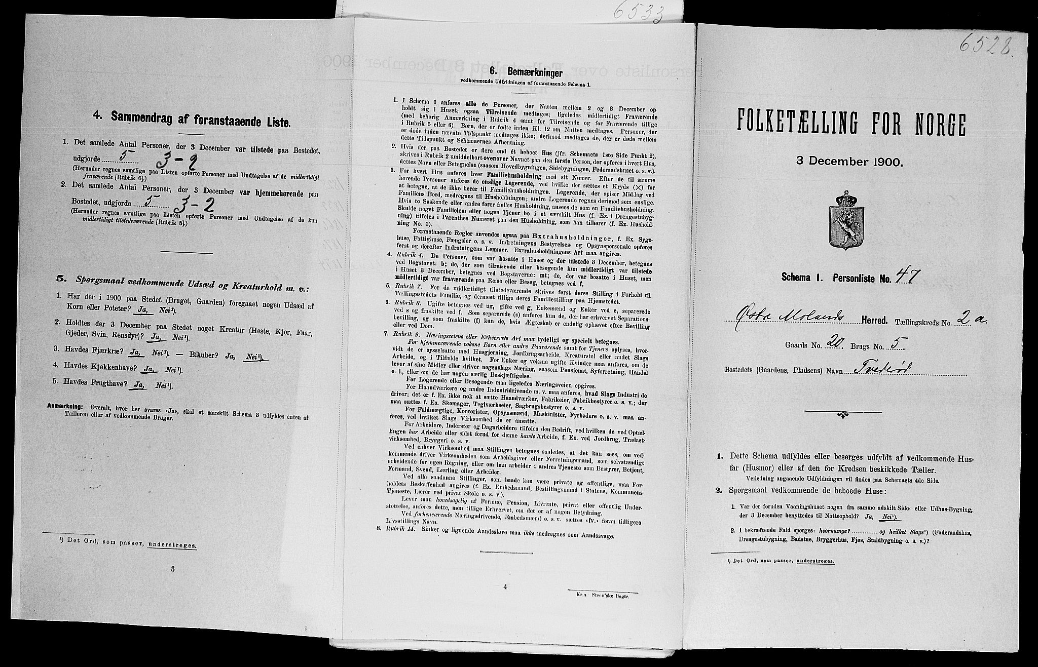 SAK, Folketelling 1900 for 0918 Austre Moland herred, 1900, s. 298
