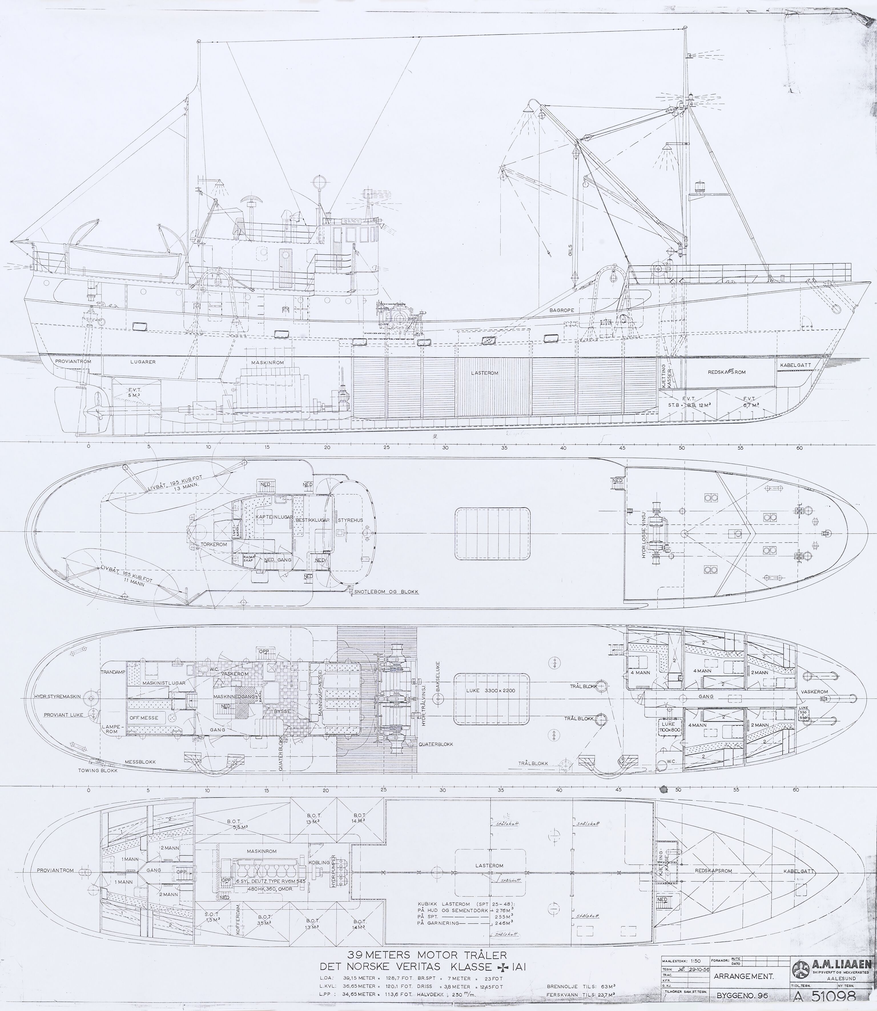 A.M. Liaaen, IKAM/P-00090/T/Tb/Tbi/L0001/0003: Rull-arkiv (register i Taa: 15): rull 1 - 80, 1956-1957