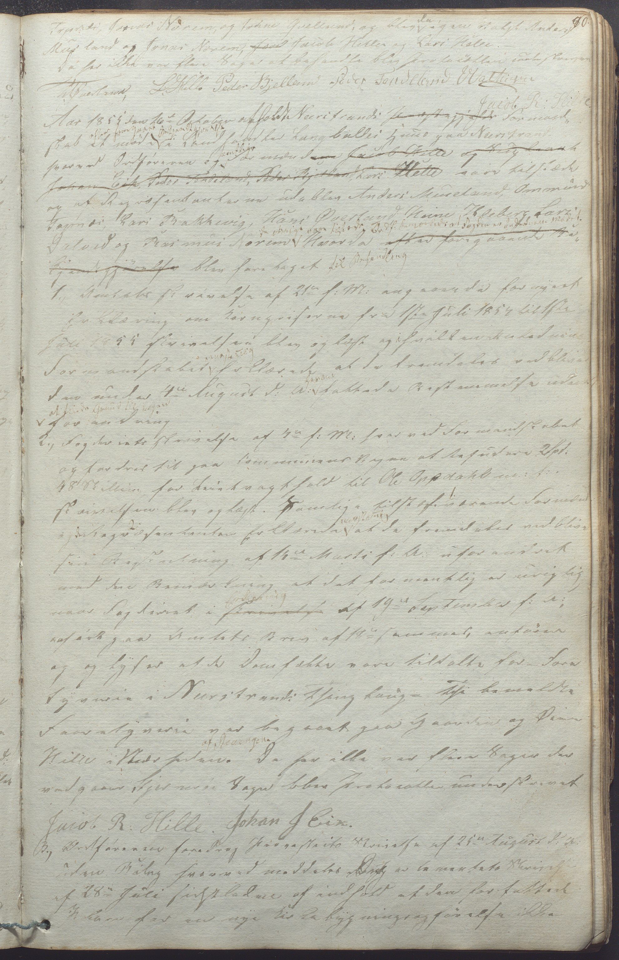 Nedstrand kommune - Formannskapet, IKAR/K-100244/A/Aa/L0001: Møtebok, 1837-1875, s. 90a