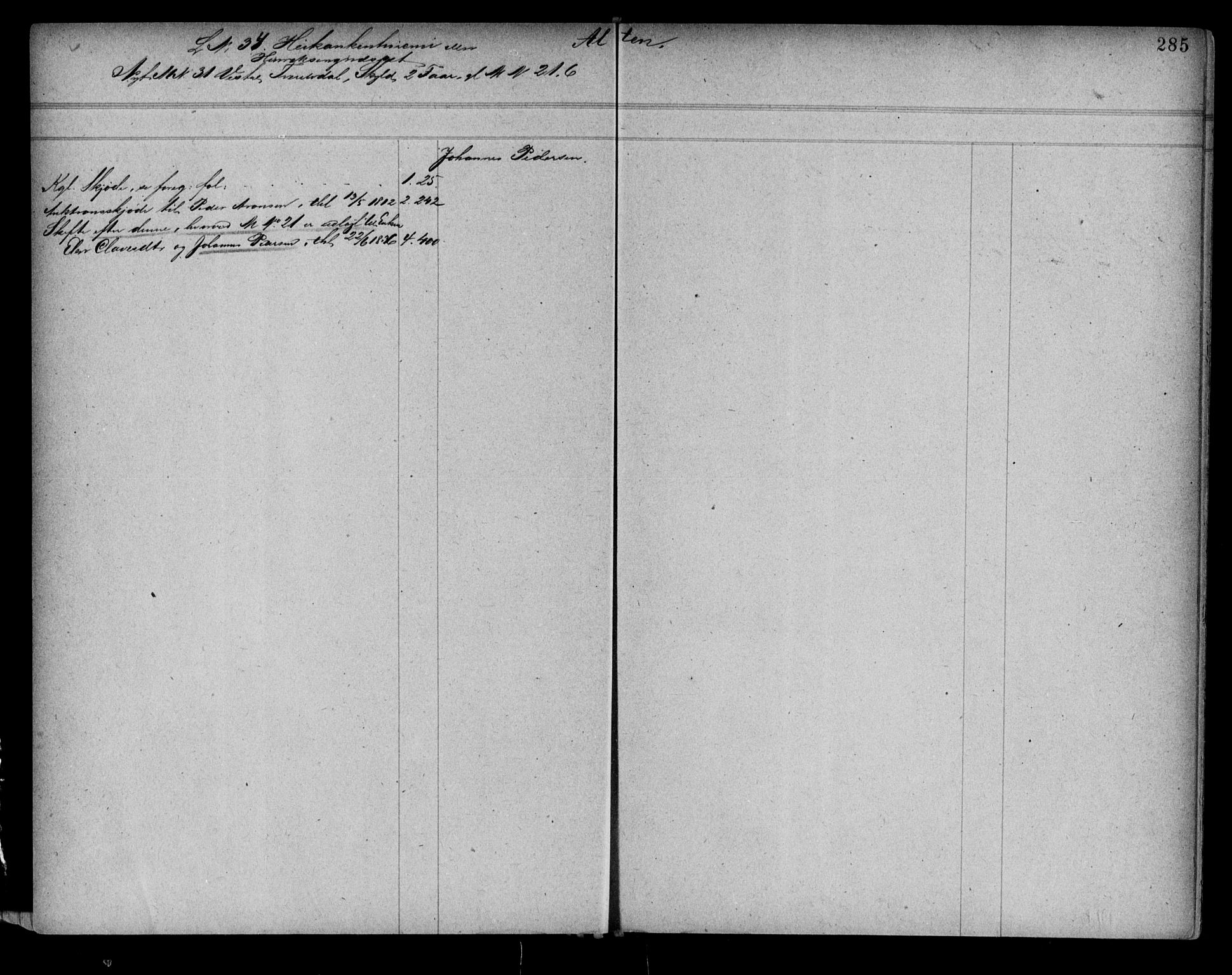 Alta fogderi/sorenskriveri, AV/SATØ-SATØ-5/1/K/Kb/Kba/L0007pantereg: Panteregister nr. 7, 1776, s. 285