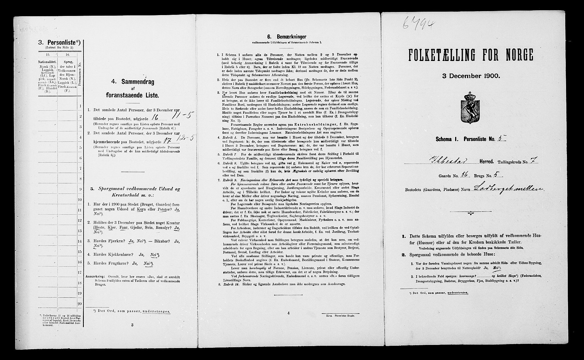 SATØ, Folketelling 1900 for 1917 Ibestad herred, 1900, s. 996