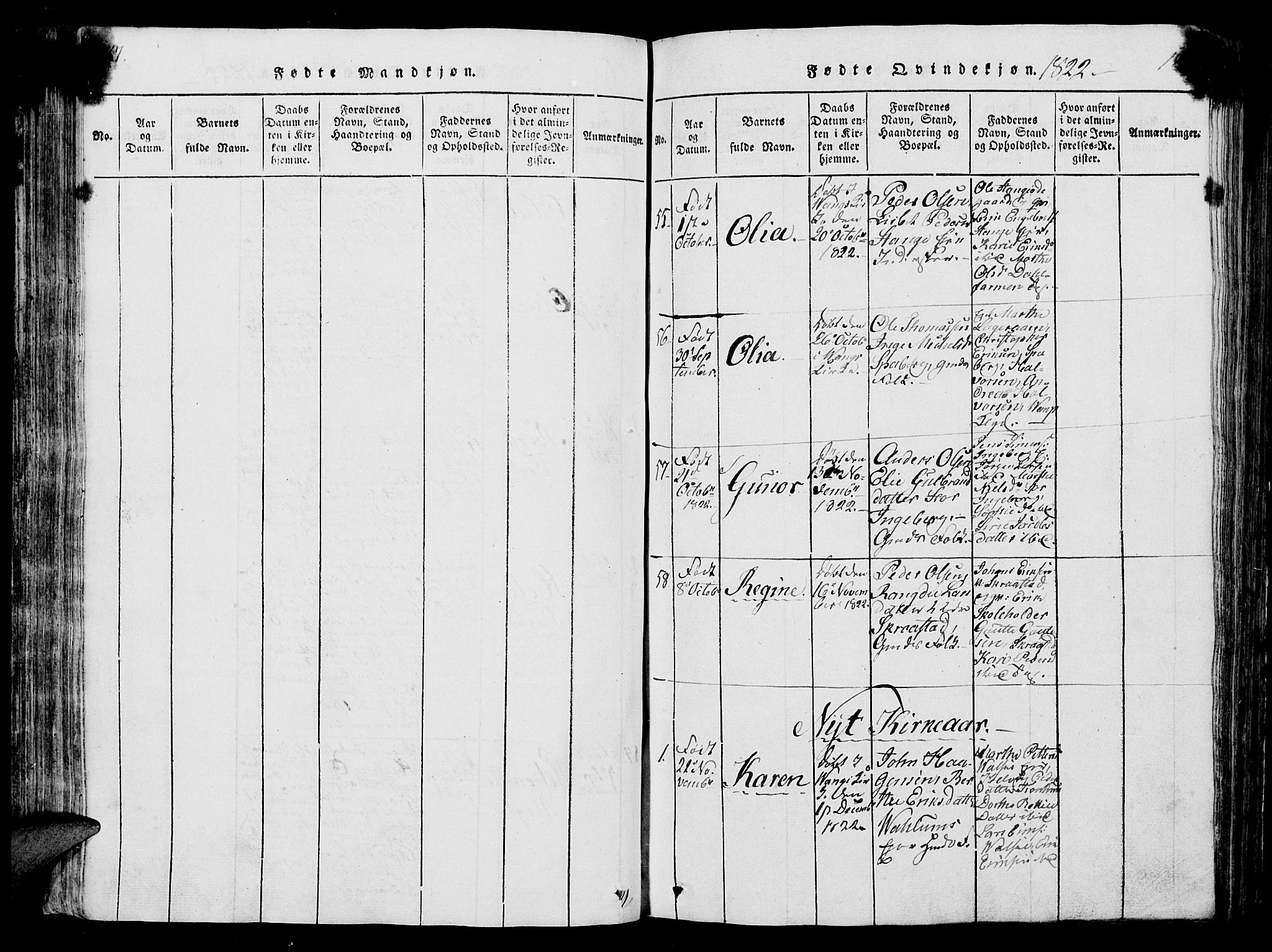 Vang prestekontor, Hedmark, SAH/PREST-008/H/Ha/Hab/L0004: Klokkerbok nr. 4, 1813-1827, s. 187-188