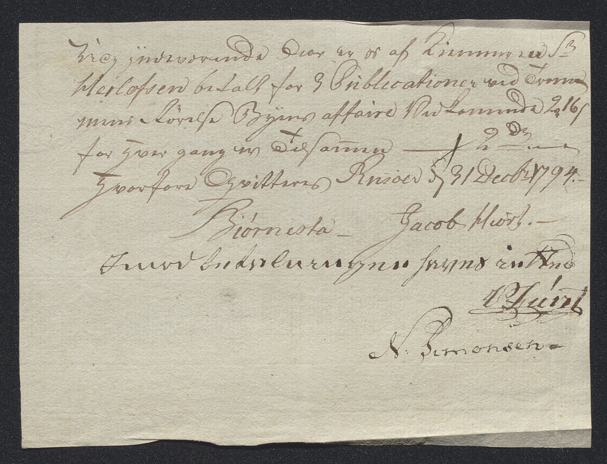 Danske Kanselli 1800-1814, AV/RA-EA-3024/K/Kk/Kka/Kkac/L0234: Kjøpstadregnskap Øster Risør, 1791-1795, s. 319