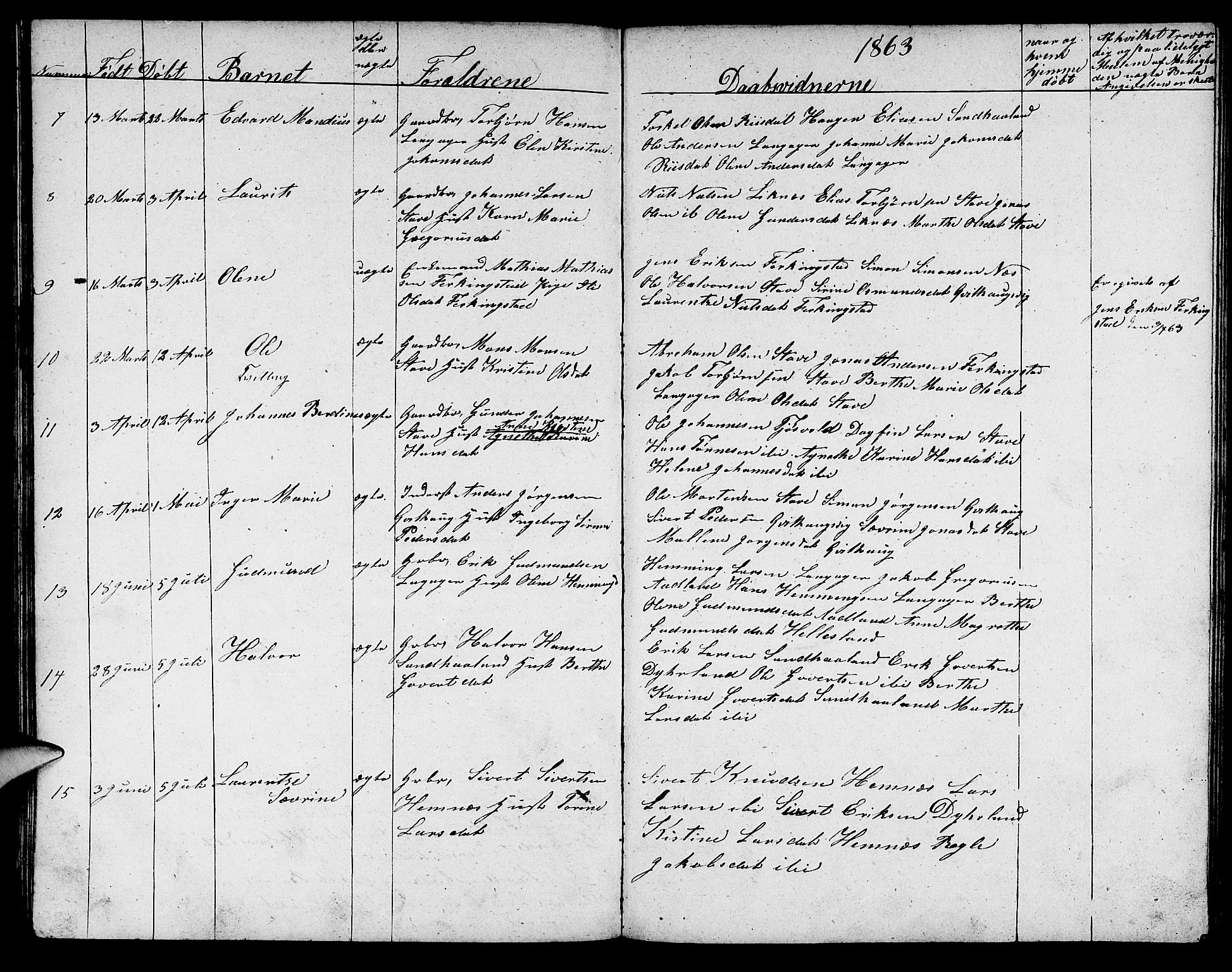 Skudenes sokneprestkontor, AV/SAST-A -101849/H/Ha/Hab/L0002: Klokkerbok nr. B 2, 1848-1873