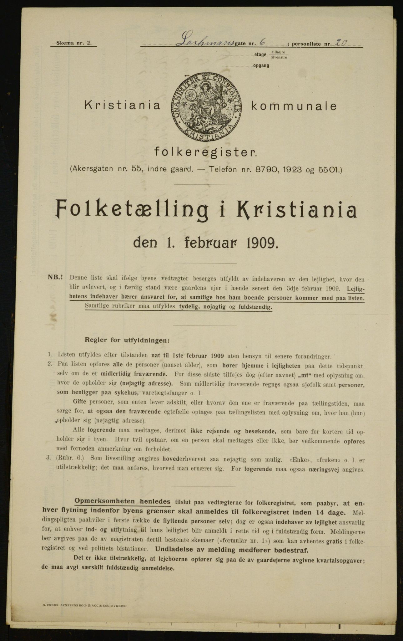 OBA, Kommunal folketelling 1.2.1909 for Kristiania kjøpstad, 1909, s. 74237