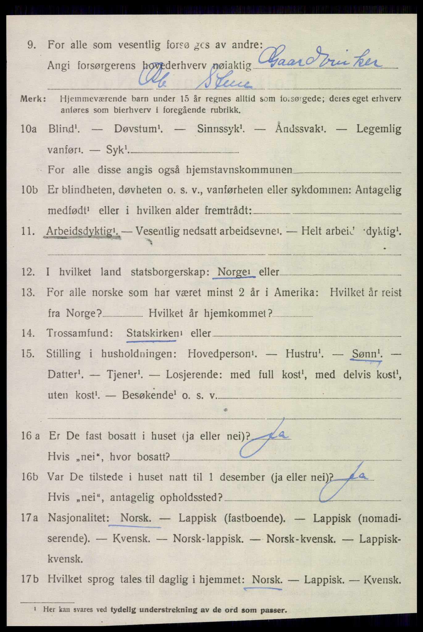 SAT, Folketelling 1920 for 1715 Skatval herred, 1920, s. 2788