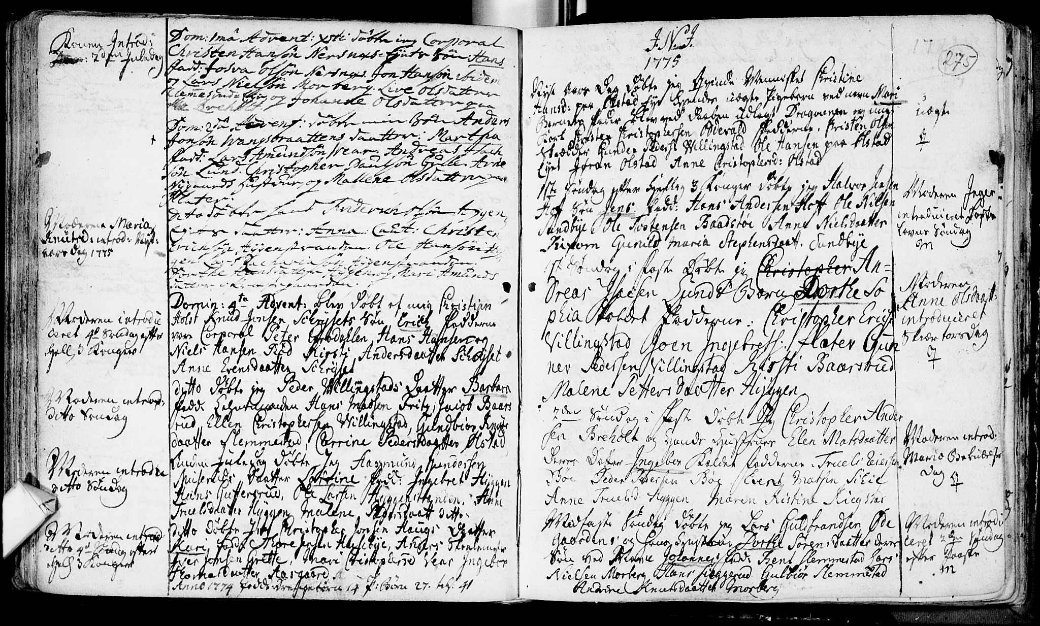 Røyken kirkebøker, SAKO/A-241/F/Fa/L0002: Ministerialbok nr. 2, 1731-1782, s. 275