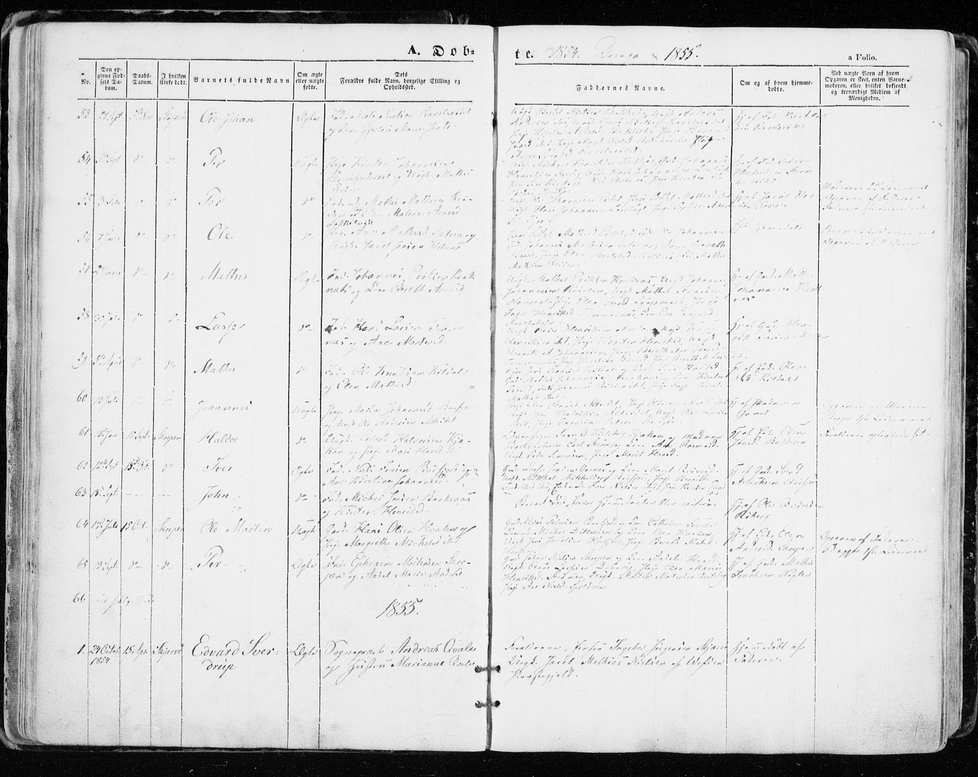 Skjervøy sokneprestkontor, AV/SATØ-S-1300/H/Ha/Haa/L0006kirke: Ministerialbok nr. 6, 1848-1859