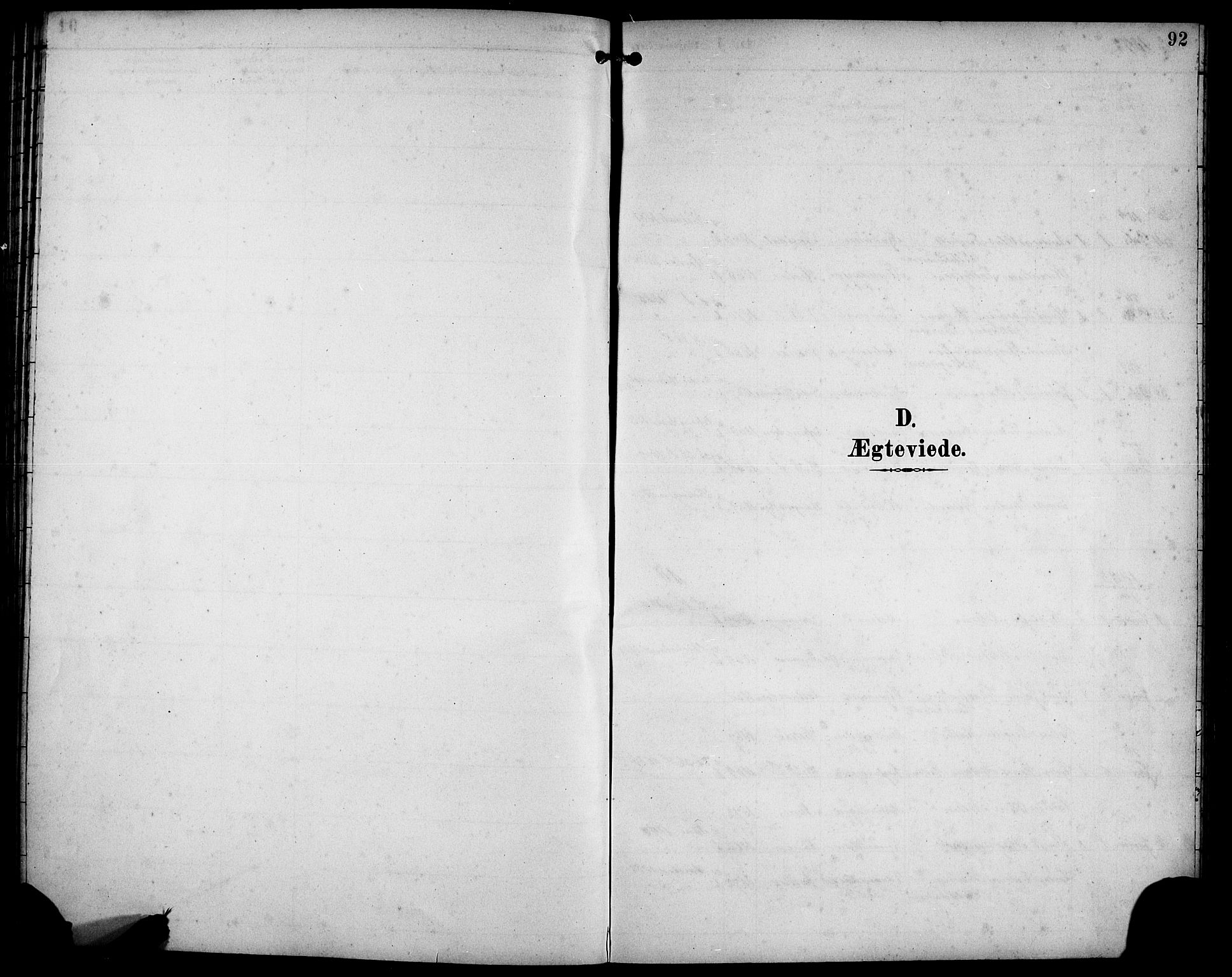 Sandviken Sokneprestembete, AV/SAB-A-77601/H/Hb/L0003: Klokkerbok nr. A 4, 1892-1901, s. 92
