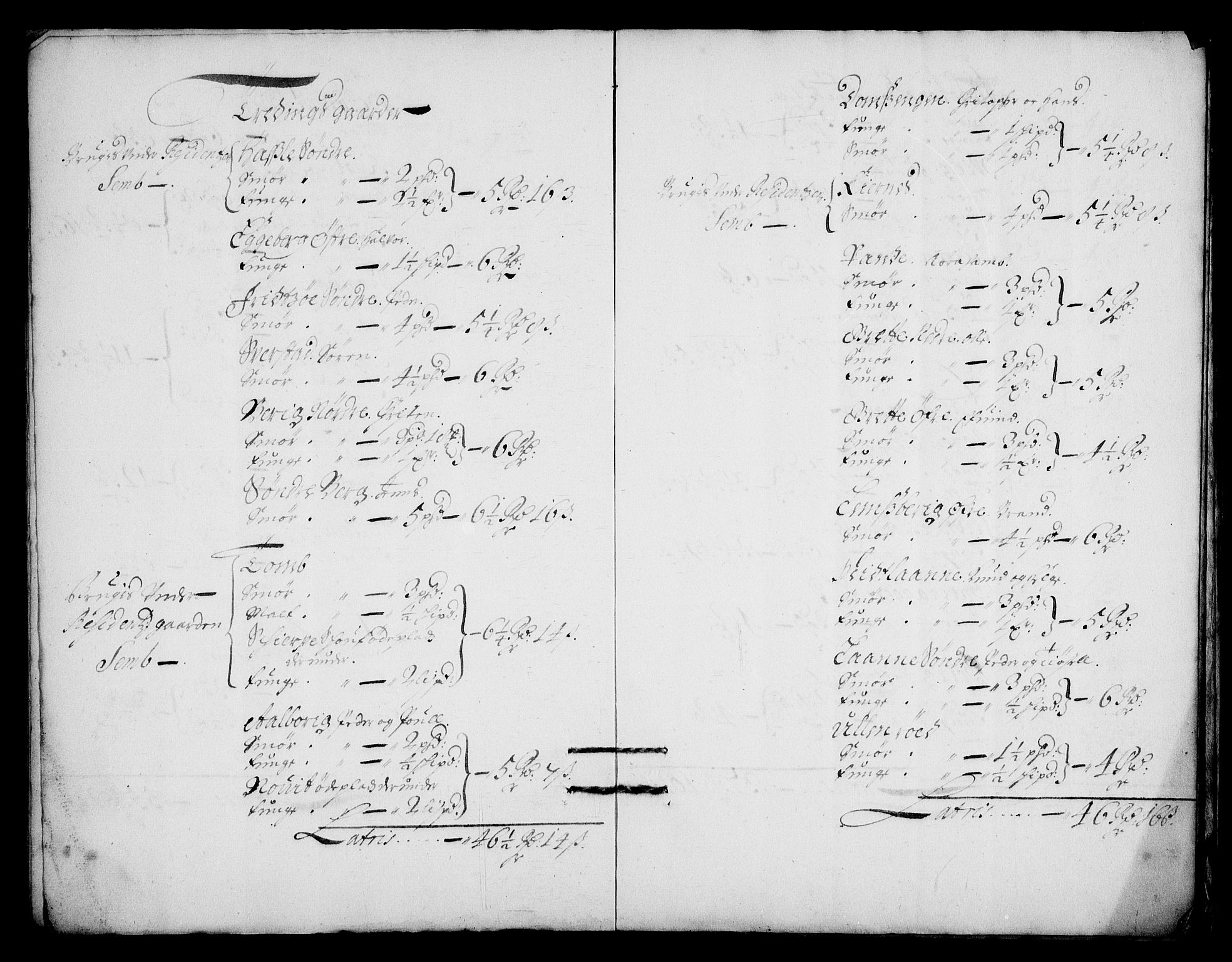 Rentekammeret inntil 1814, Realistisk ordnet avdeling, AV/RA-EA-4070/N/Na/L0003/0005: [XI h]: Tønsbergs amt og Larvik grevskaps jordebøker: / Kontribusjon og leilendingsskatt for Tønsbergs amt., 1680