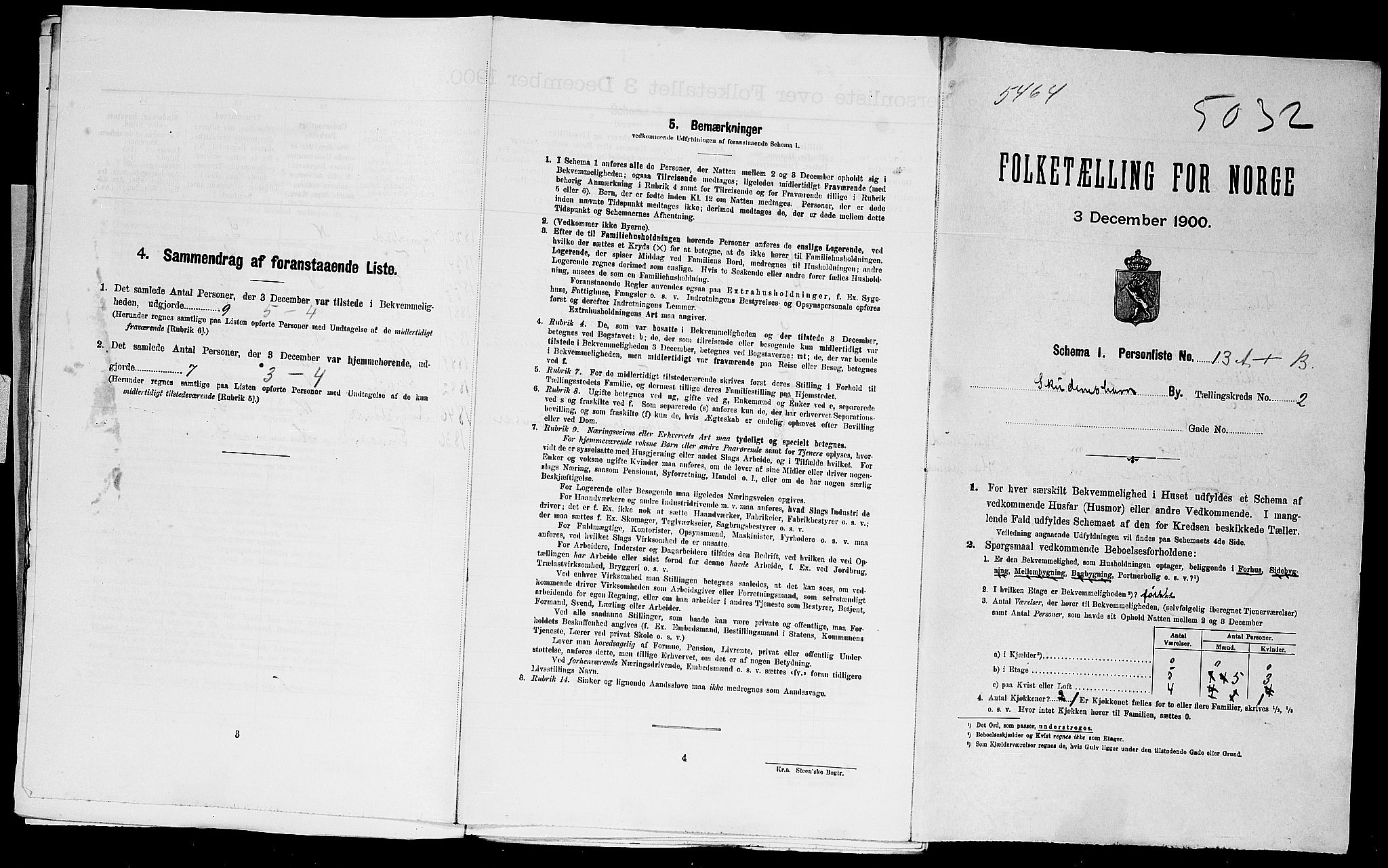 SAST, Folketelling 1900 for 1104 Skudeneshavn ladested, 1900, s. 50
