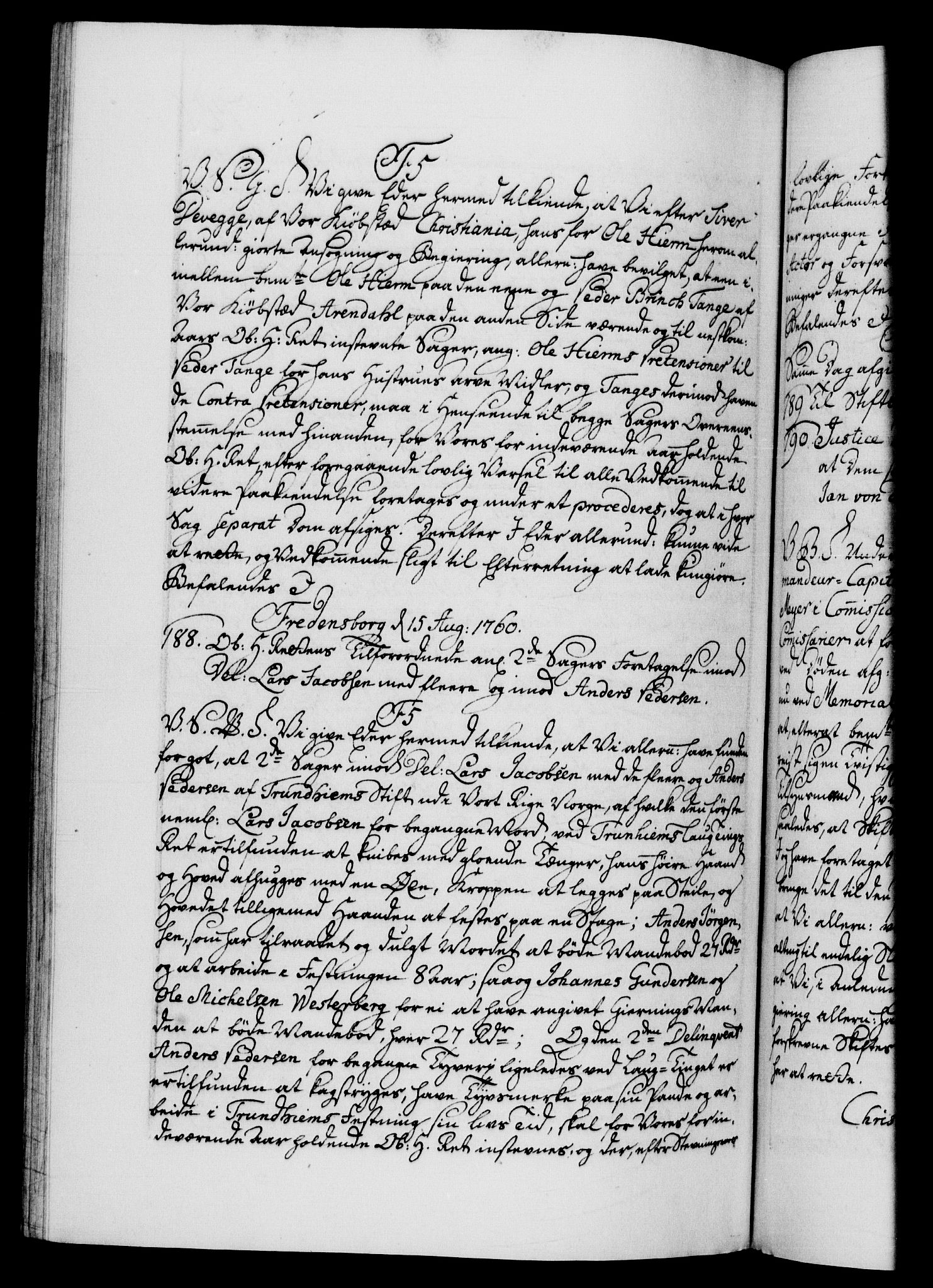 Danske Kanselli 1572-1799, AV/RA-EA-3023/F/Fc/Fca/Fcab/L0036: Norske tegnelser, 1757-1761, s. 747b