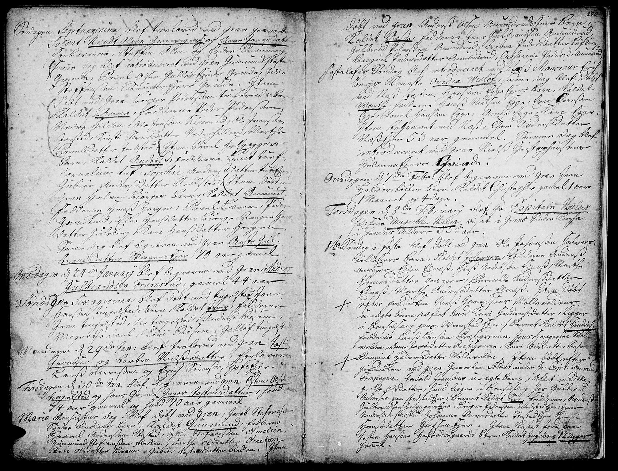 Gran prestekontor, AV/SAH-PREST-112/H/Ha/Haa/L0001: Ministerialbok nr. 1, 1707-1731, s. 270
