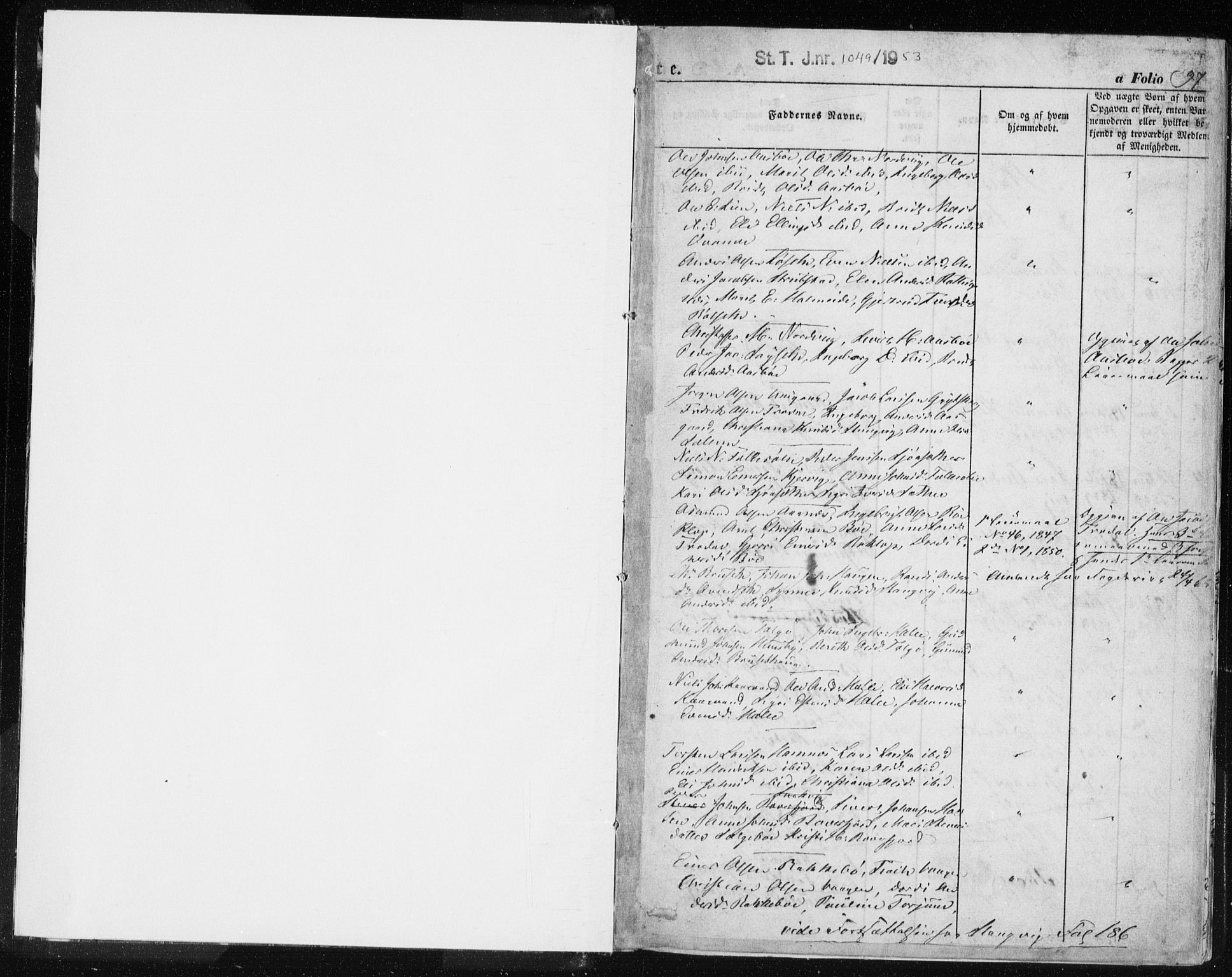 Ministerialprotokoller, klokkerbøker og fødselsregistre - Møre og Romsdal, SAT/A-1454/576/L0883: Ministerialbok nr. 576A01, 1849-1865, s. 97