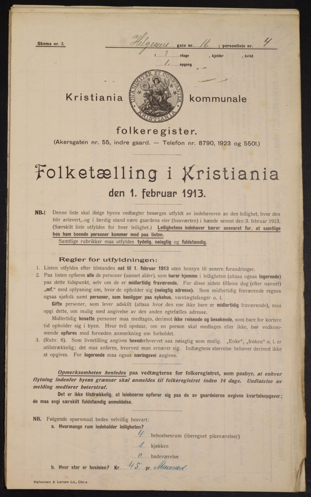 OBA, Kommunal folketelling 1.2.1913 for Kristiania, 1913, s. 37828