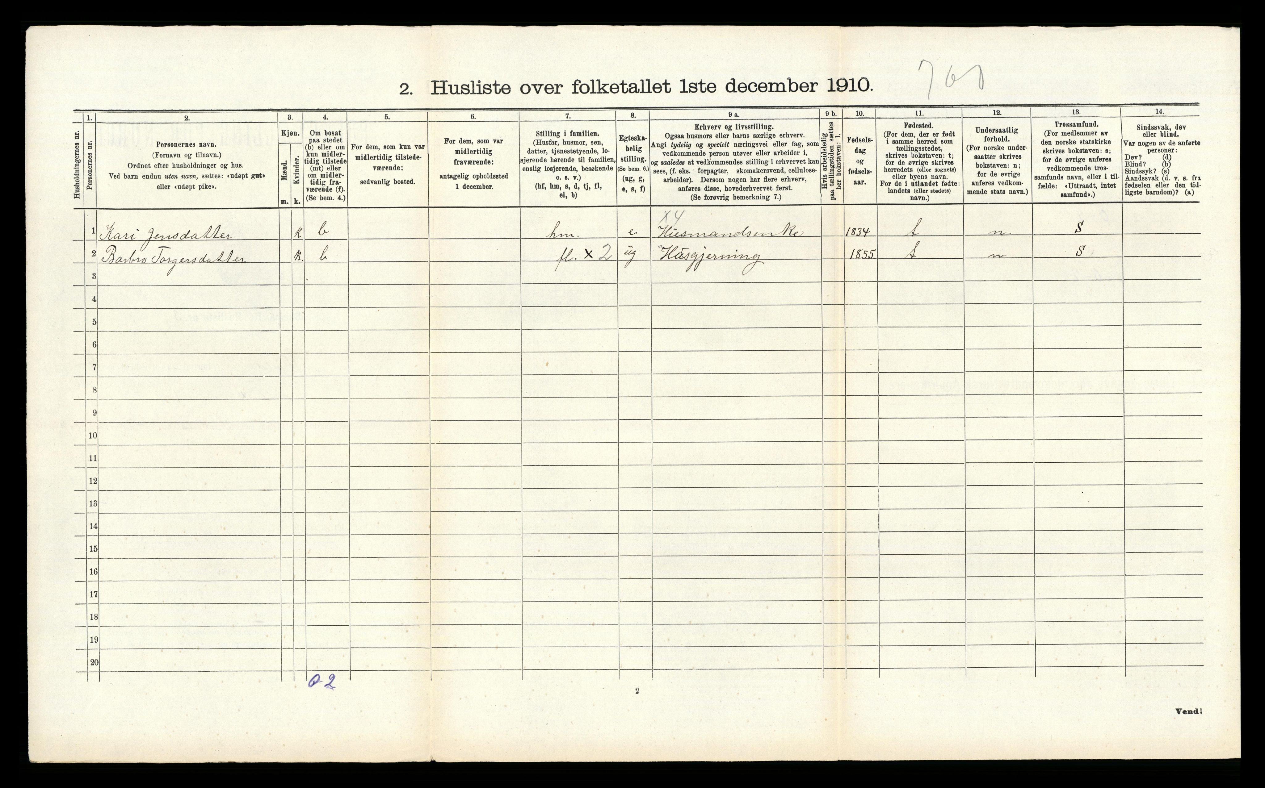 RA, Folketelling 1910 for 1154 Skjold herred, 1910, s. 319