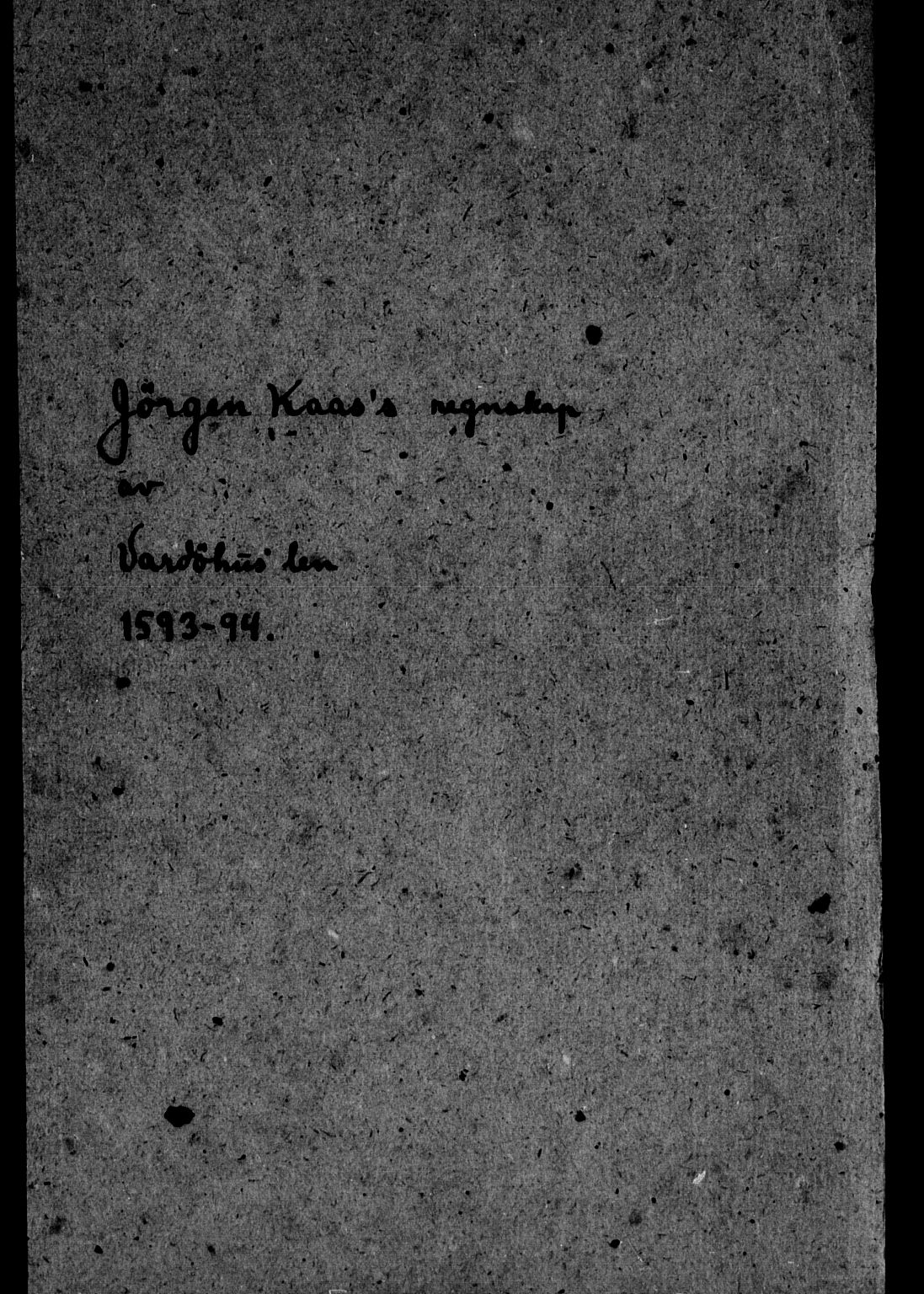 Rentekammeret inntil 1814, Reviderte regnskaper, Lensregnskaper, RA/EA-5023/R/Rb/Rbæ/L0001: Vardøhus len, 1593-1602