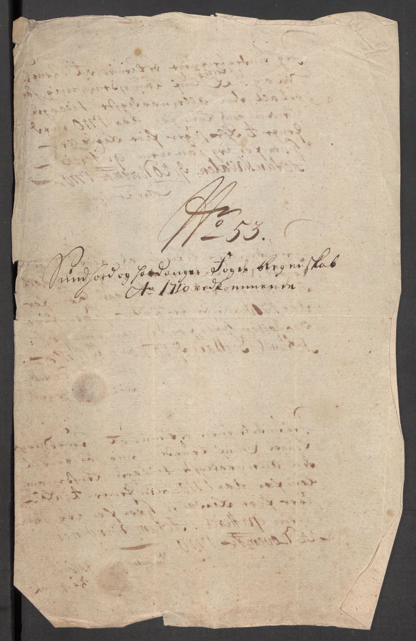 Rentekammeret inntil 1814, Reviderte regnskaper, Fogderegnskap, RA/EA-4092/R48/L2986: Fogderegnskap Sunnhordland og Hardanger, 1709-1710, s. 605