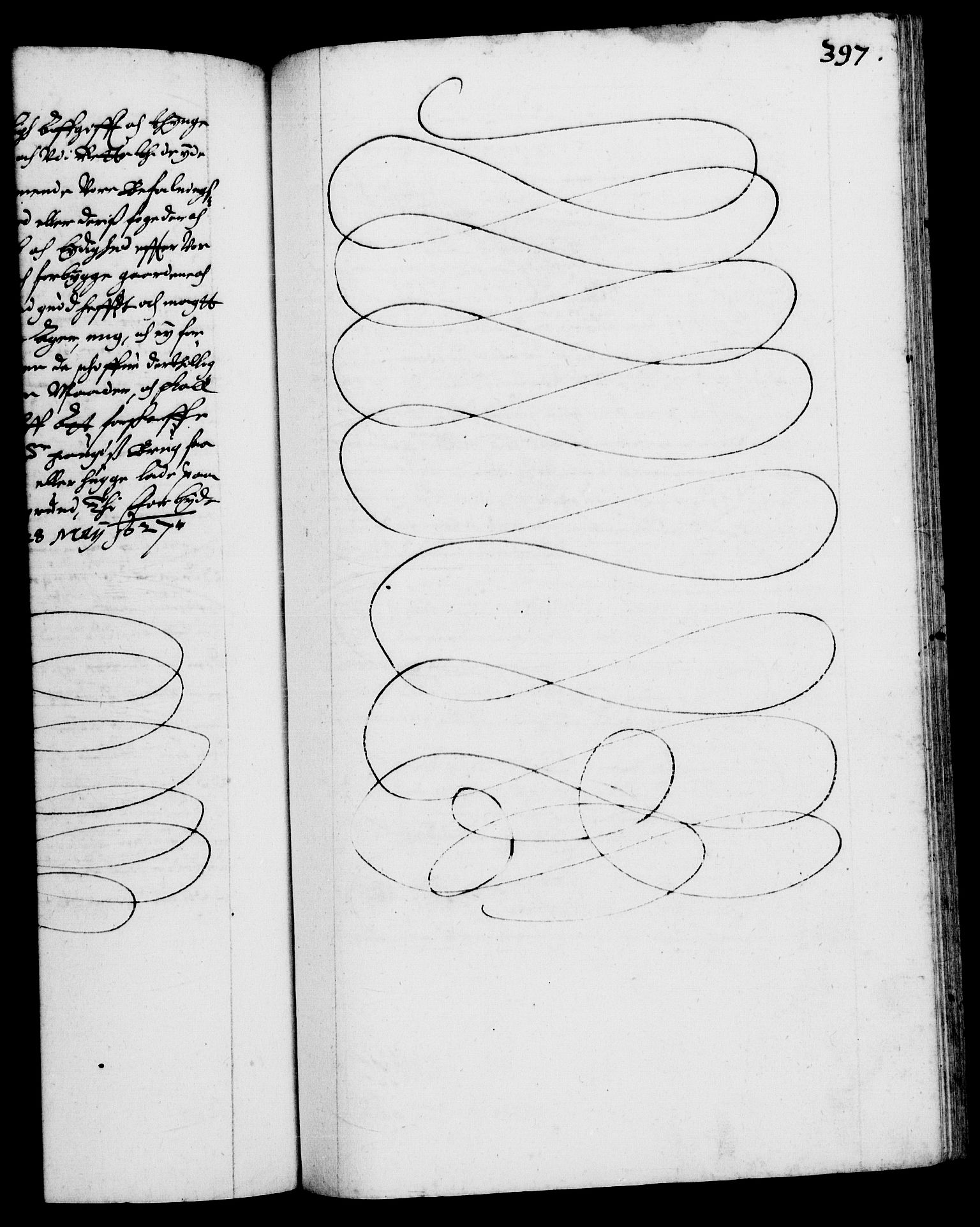 Danske Kanselli 1572-1799, AV/RA-EA-3023/F/Fc/Fca/Fcaa/L0004: Norske registre (mikrofilm), 1617-1630, s. 397a