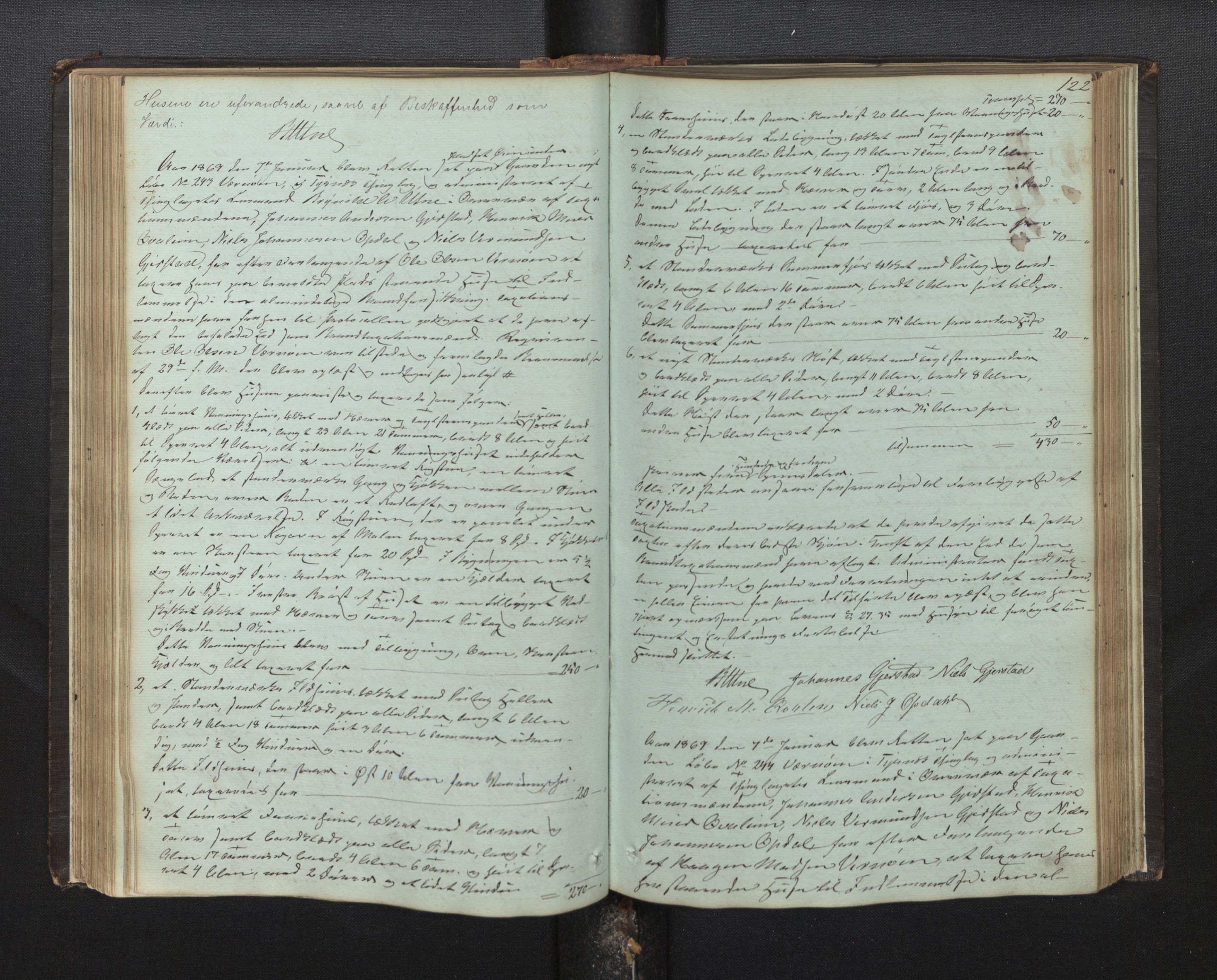 Lensmannen i Tysnes, SAB/A-35401/0012/L0001: Branntakstprotokoll, 1846-1893, s. 121b-122a