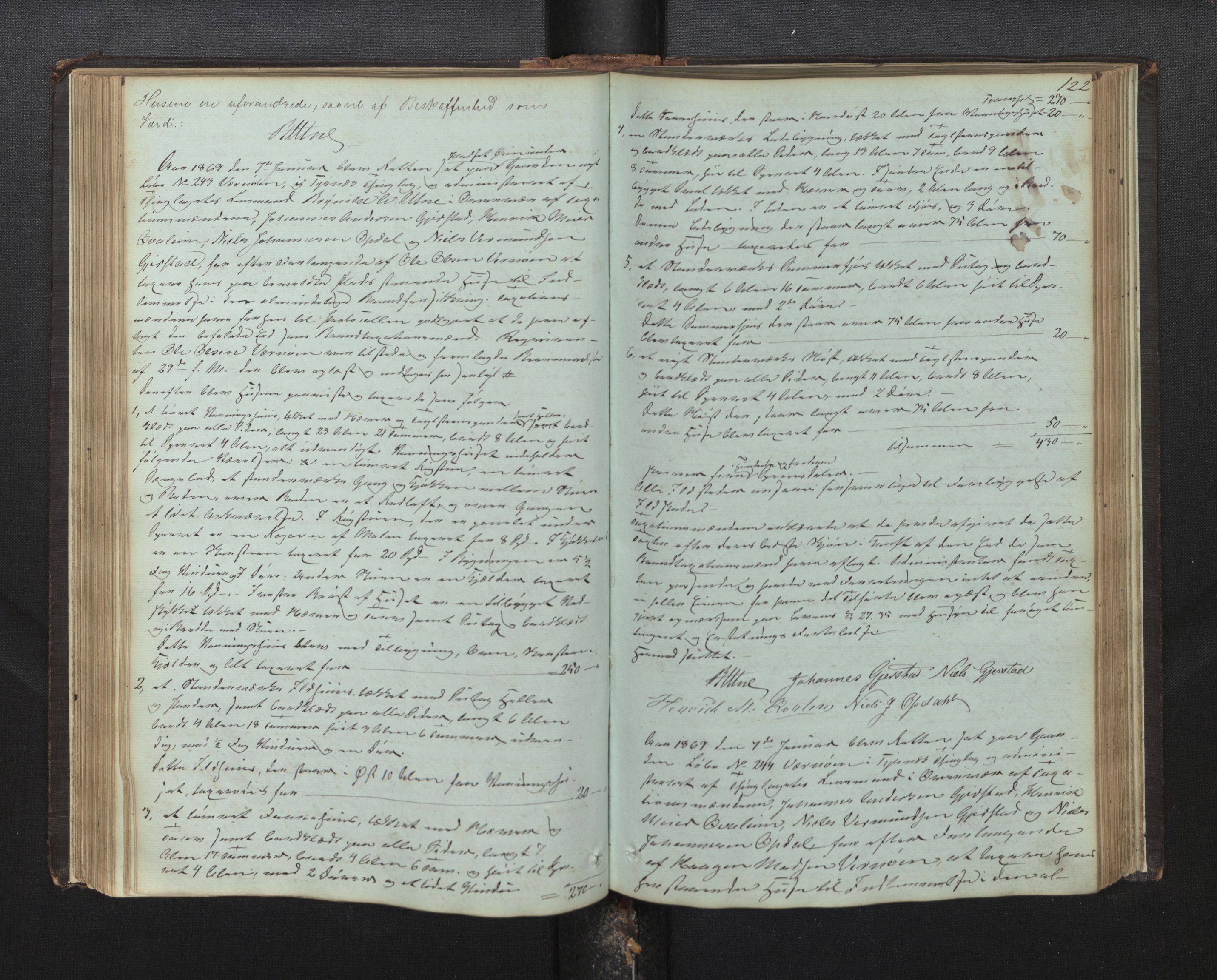 Lensmannen i Tysnes, AV/SAB-A-35401/0012/L0001: Branntakstprotokoll, 1846-1893, s. 121b-122a