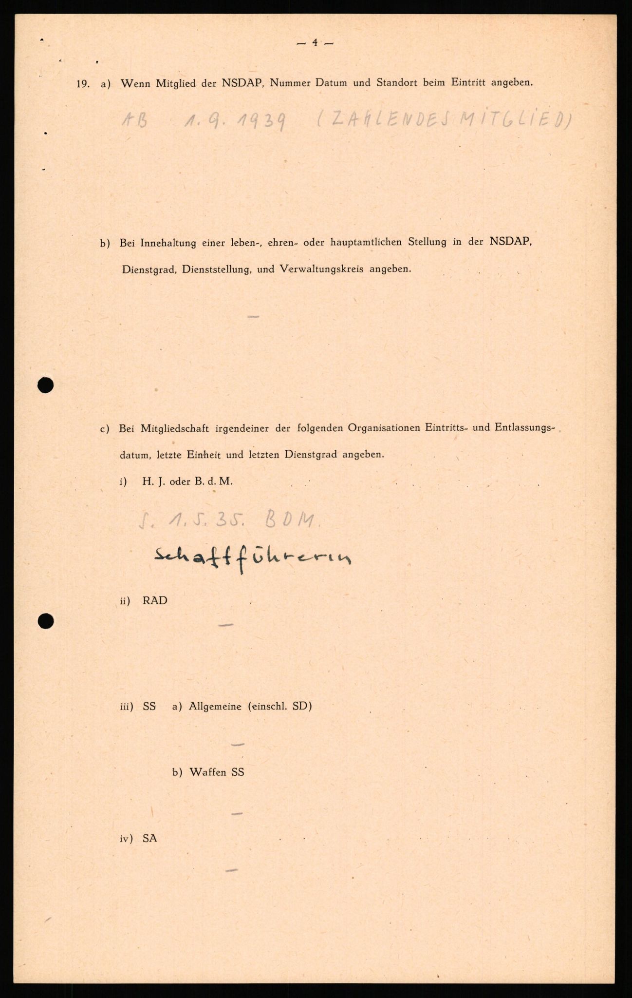 Forsvaret, Forsvarets overkommando II, AV/RA-RAFA-3915/D/Db/L0035: CI Questionaires. Tyske okkupasjonsstyrker i Norge. Tyskere., 1945-1946, s. 337