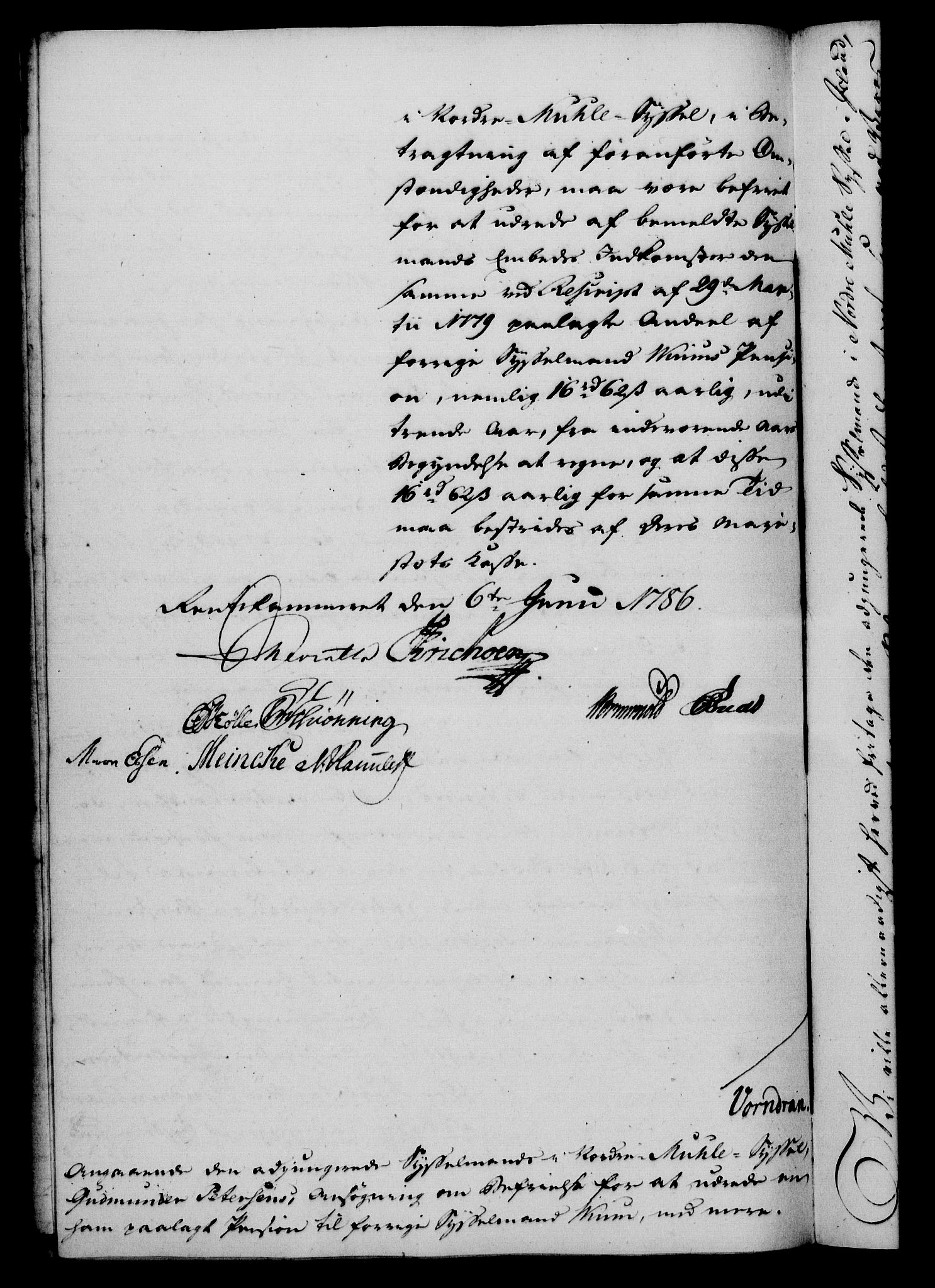 Rentekammeret, Kammerkanselliet, RA/EA-3111/G/Gf/Gfa/L0068: Norsk relasjons- og resolusjonsprotokoll (merket RK 52.68), 1786, s. 433