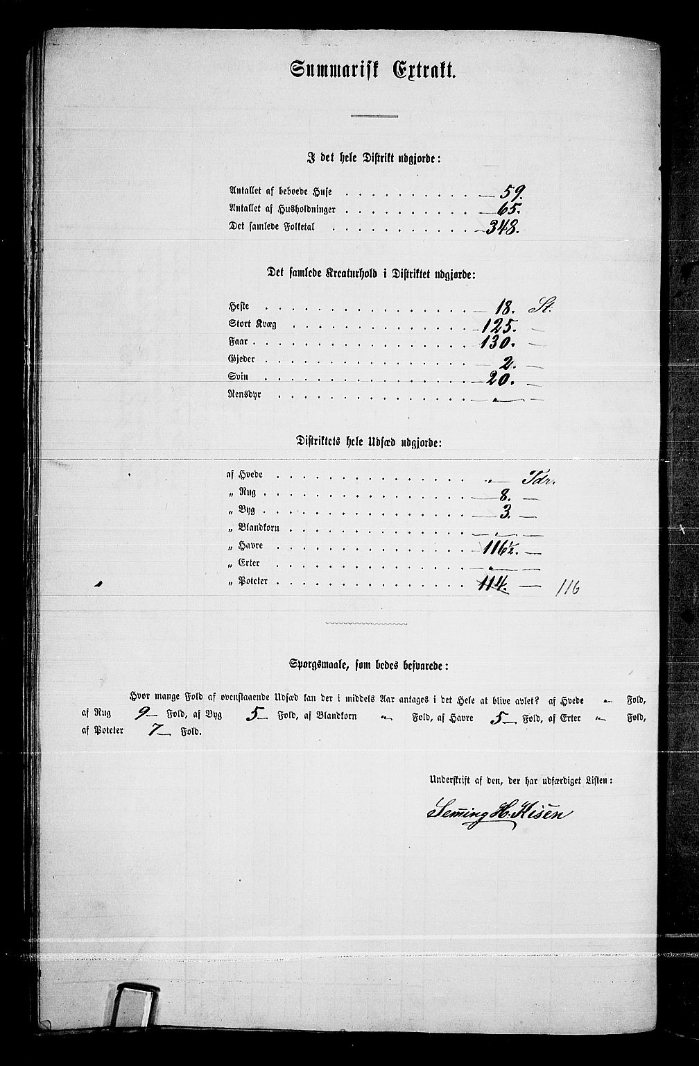 RA, Folketelling 1865 for 0420P Eidskog prestegjeld, 1865, s. 234